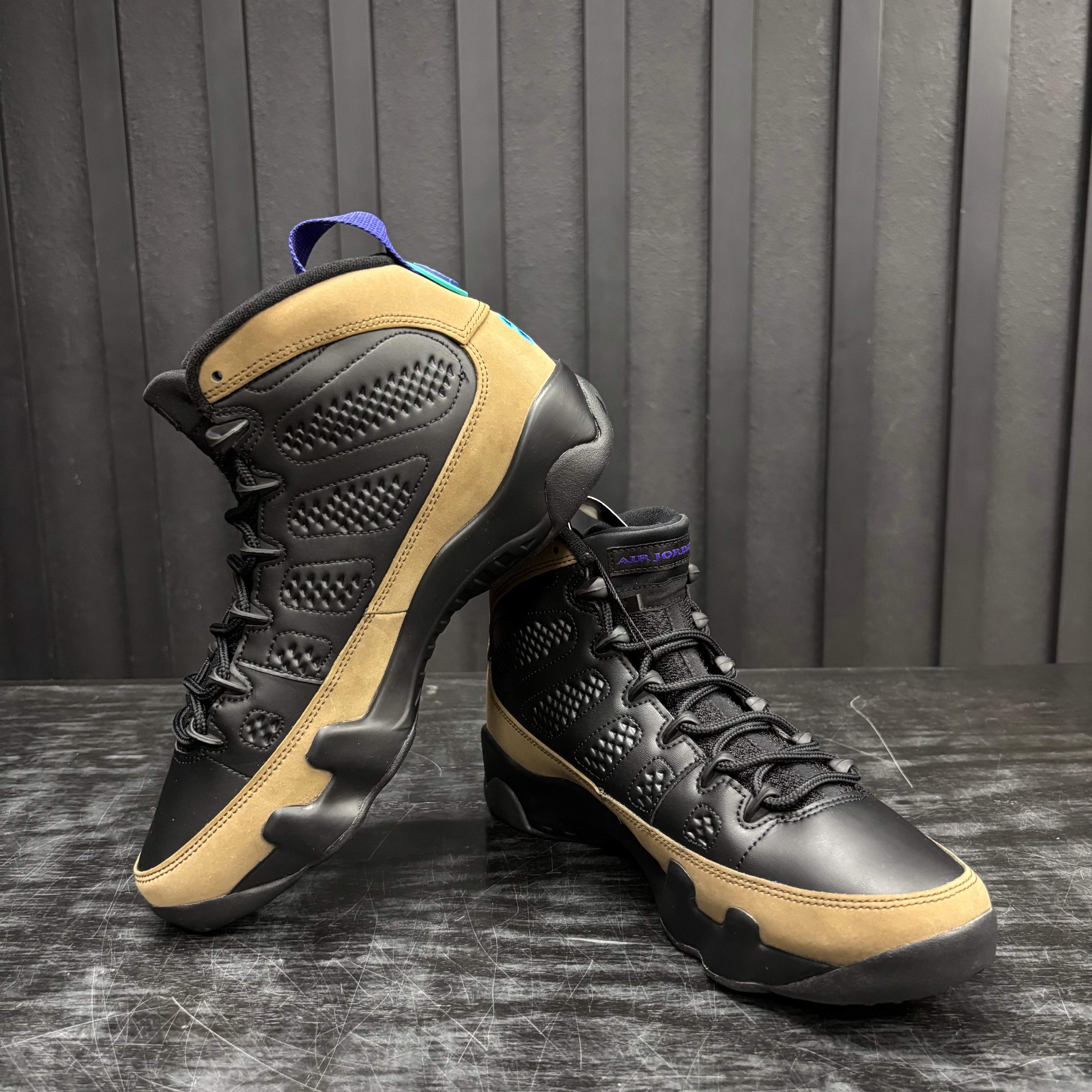Jordan 9 Retro Light Olive Concord - Used - 4459