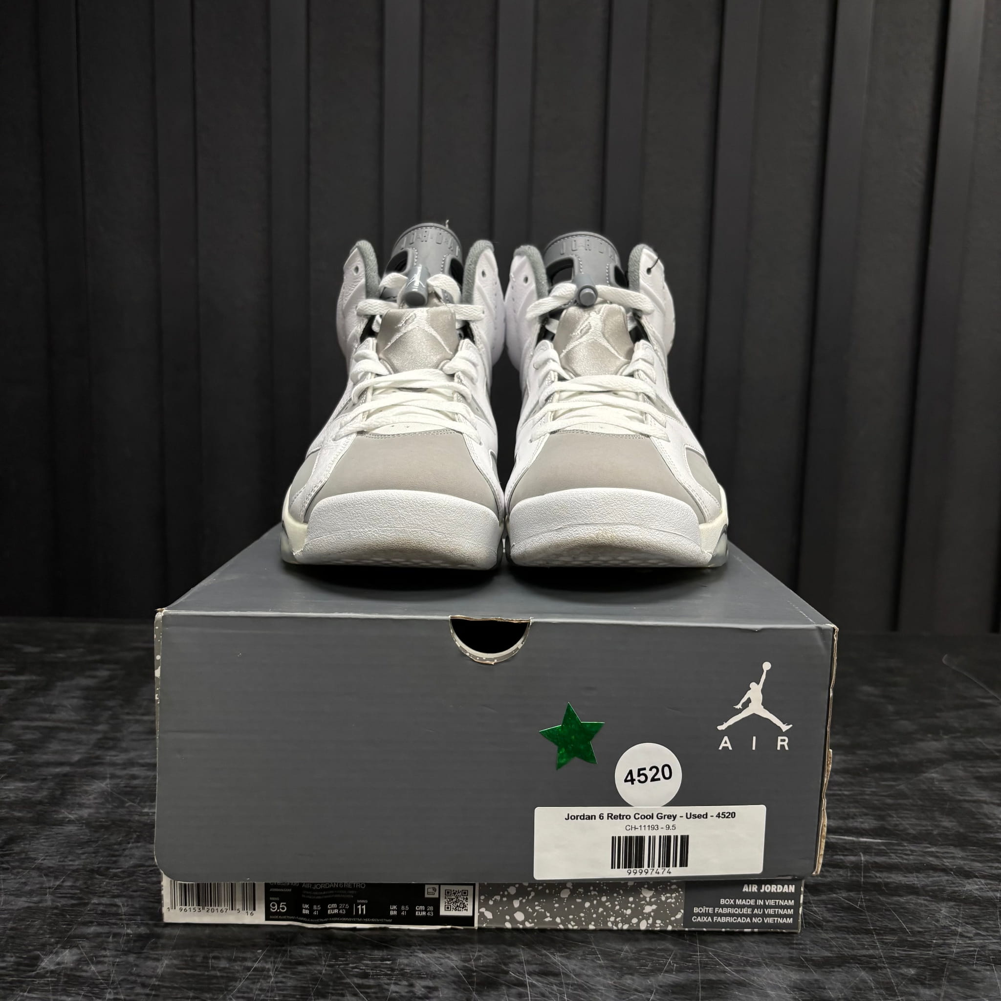 Jordan 6 Retro Cool Grey - Used - 4520