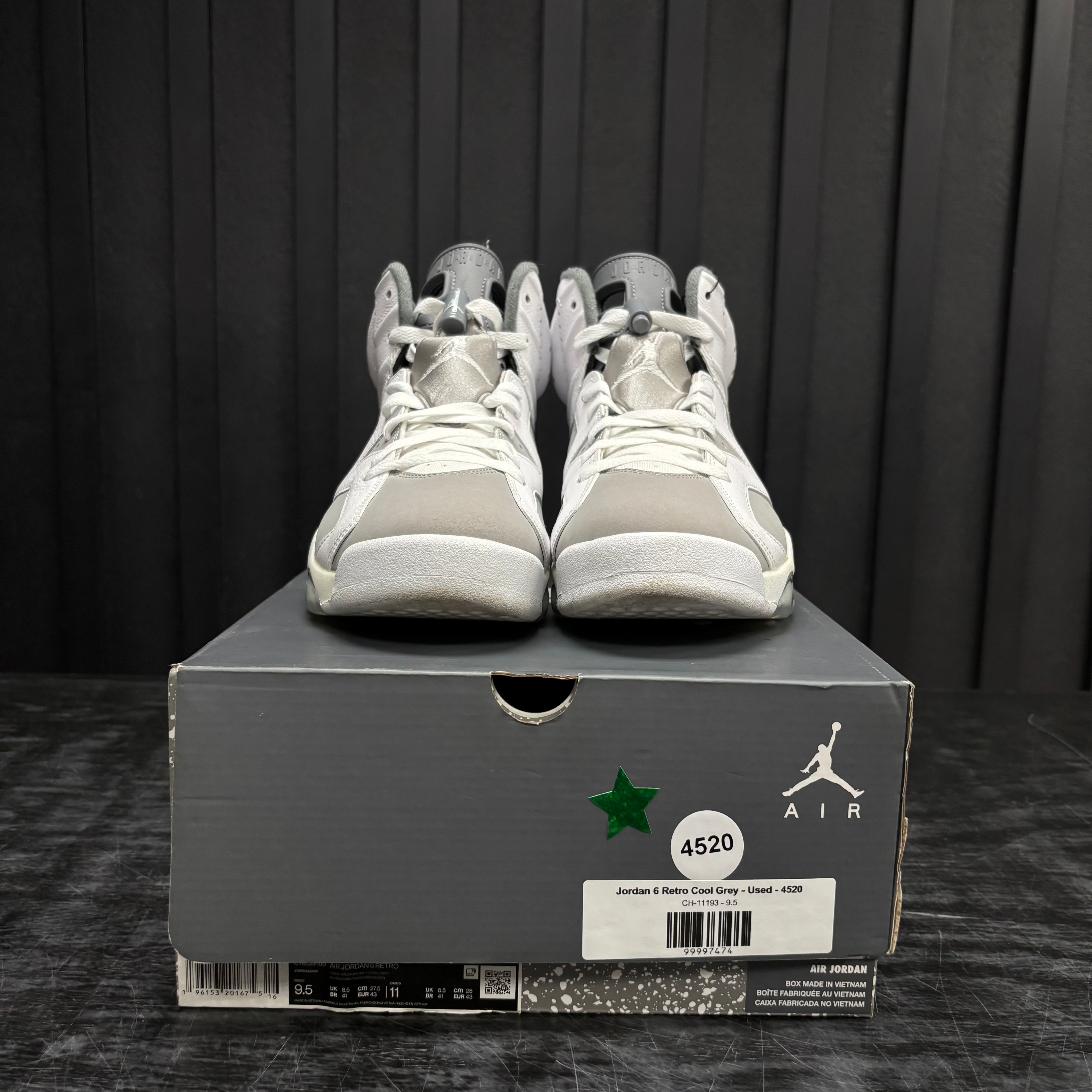 Jordan 6 Retro Cool Grey - Used - 4520