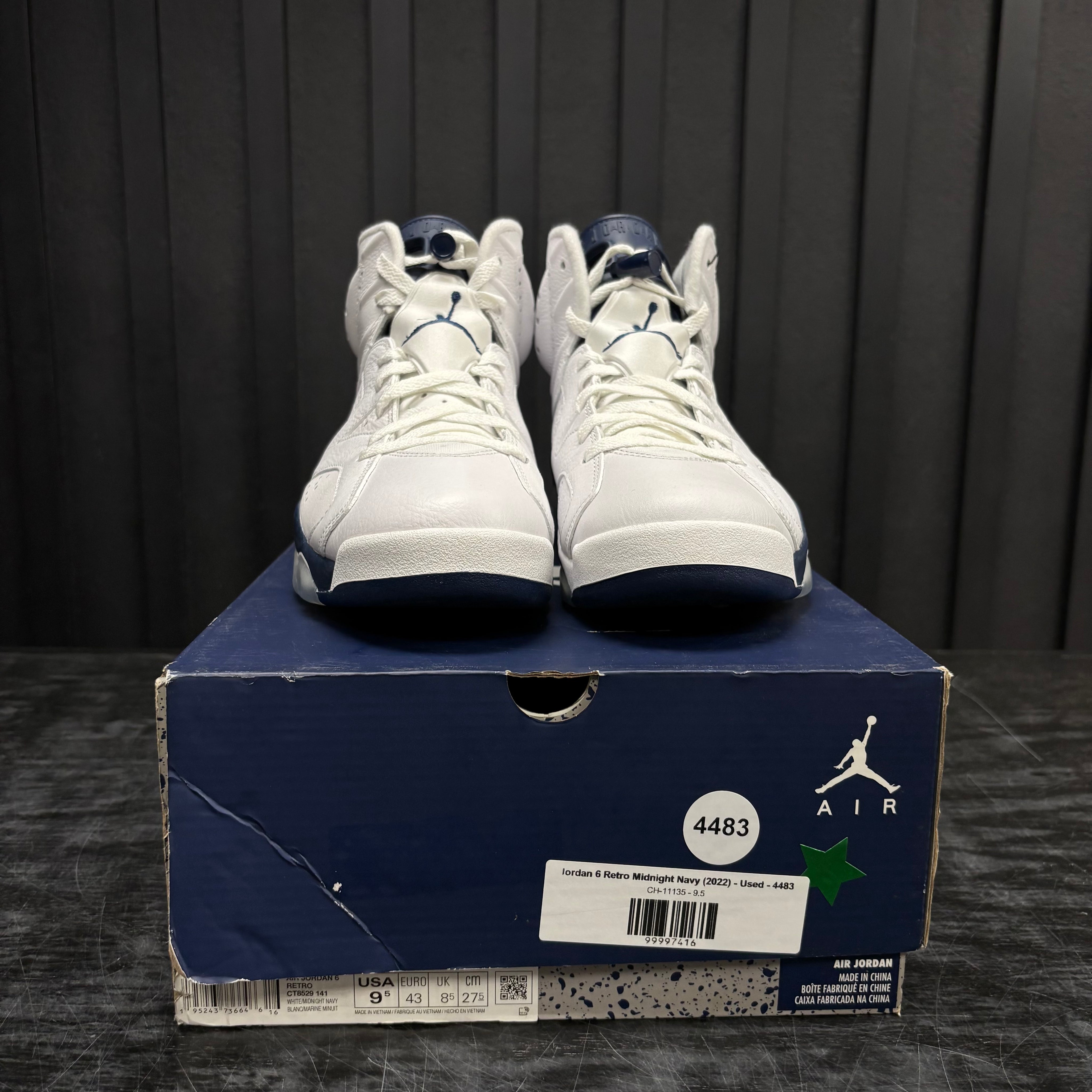 Jordan 6 Retro Midnight Navy (2022) - Used - 4483