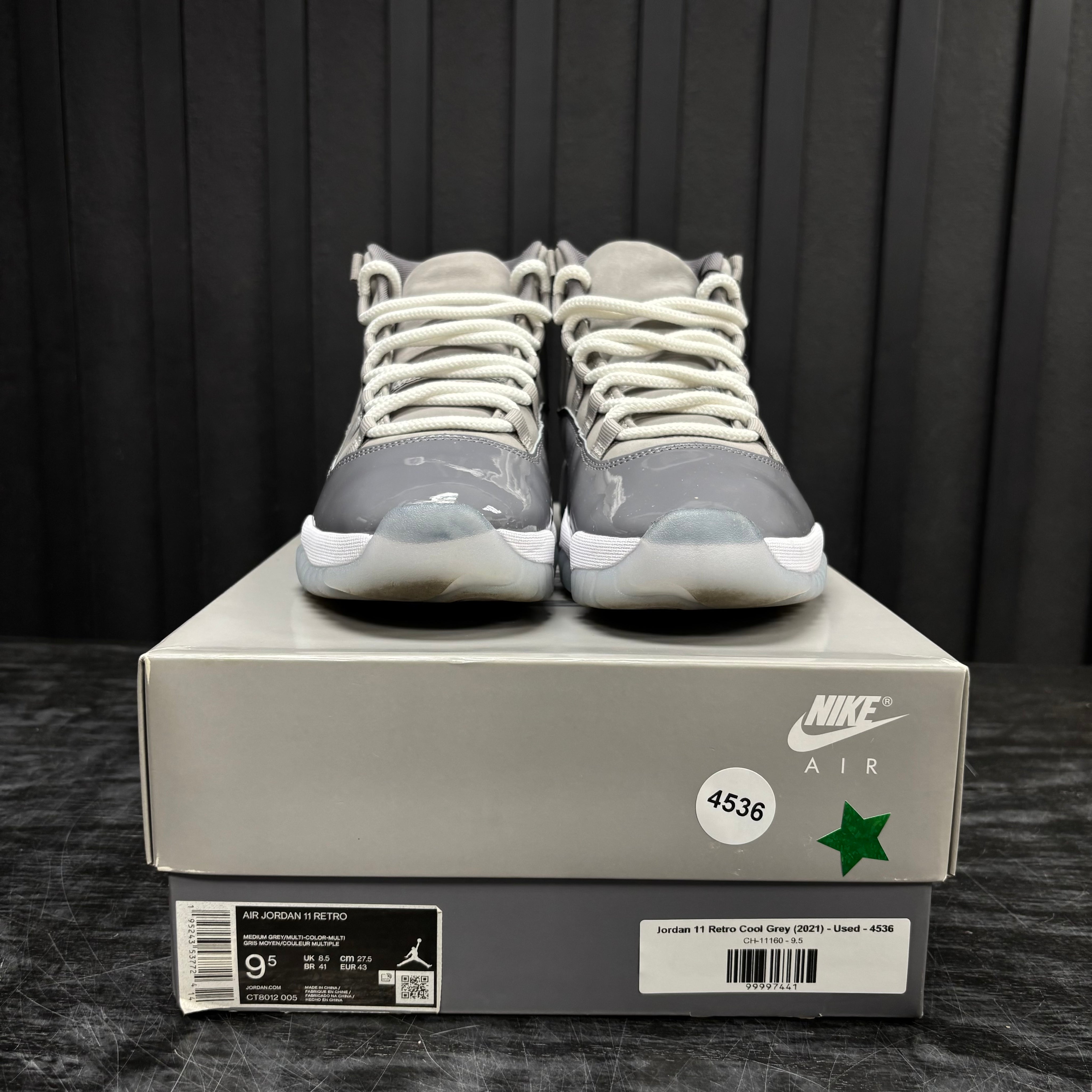 Jordan 11 Retro Cool Grey (2021) - Used - 4536