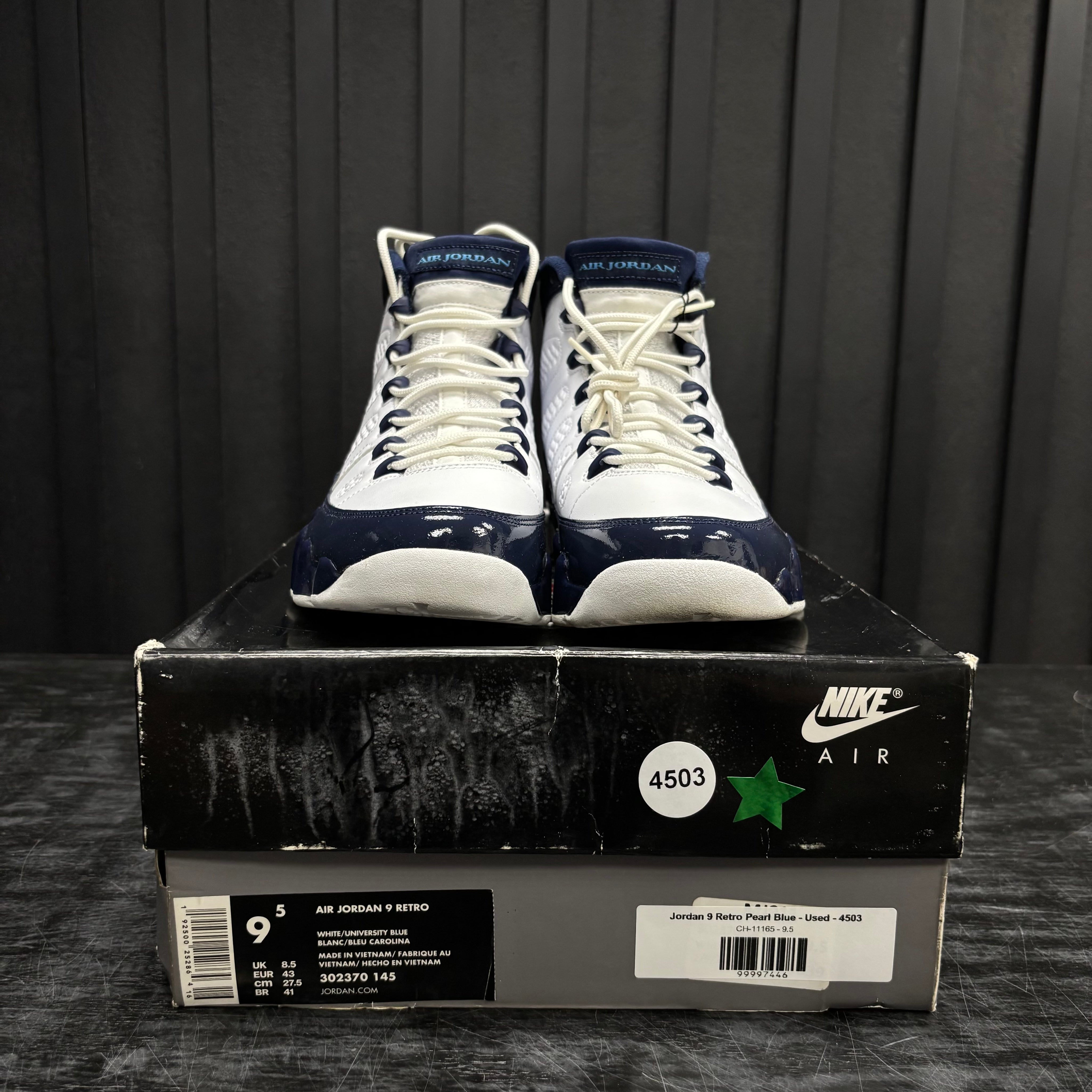 Jordan 9 Retro Pearl Blue - Used - 4503