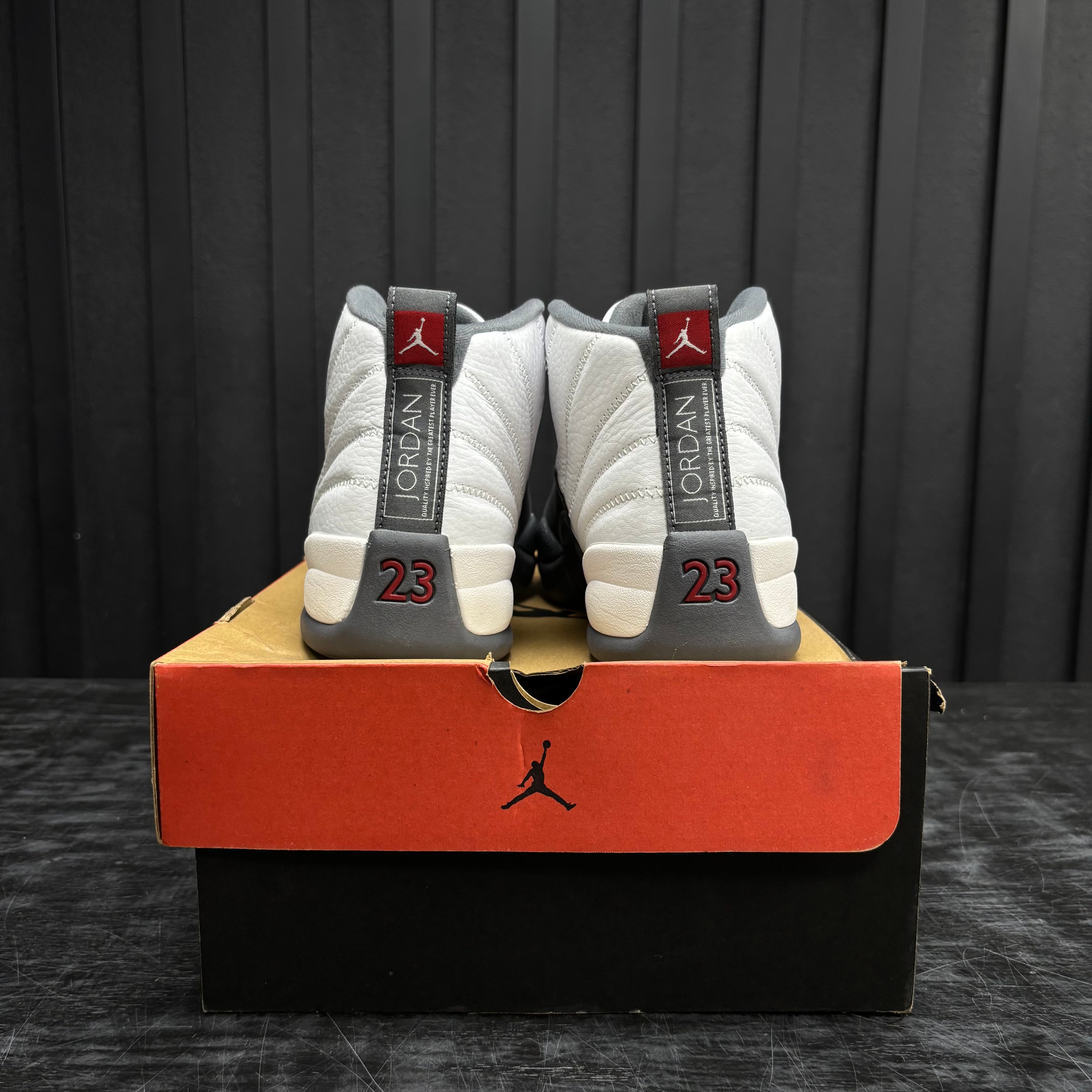 Jordan 12 Retro White Dark Grey - Used - 4504