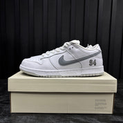 Nike SB Dunk Low Supreme 94 White Metallic Silver - Used - 3894