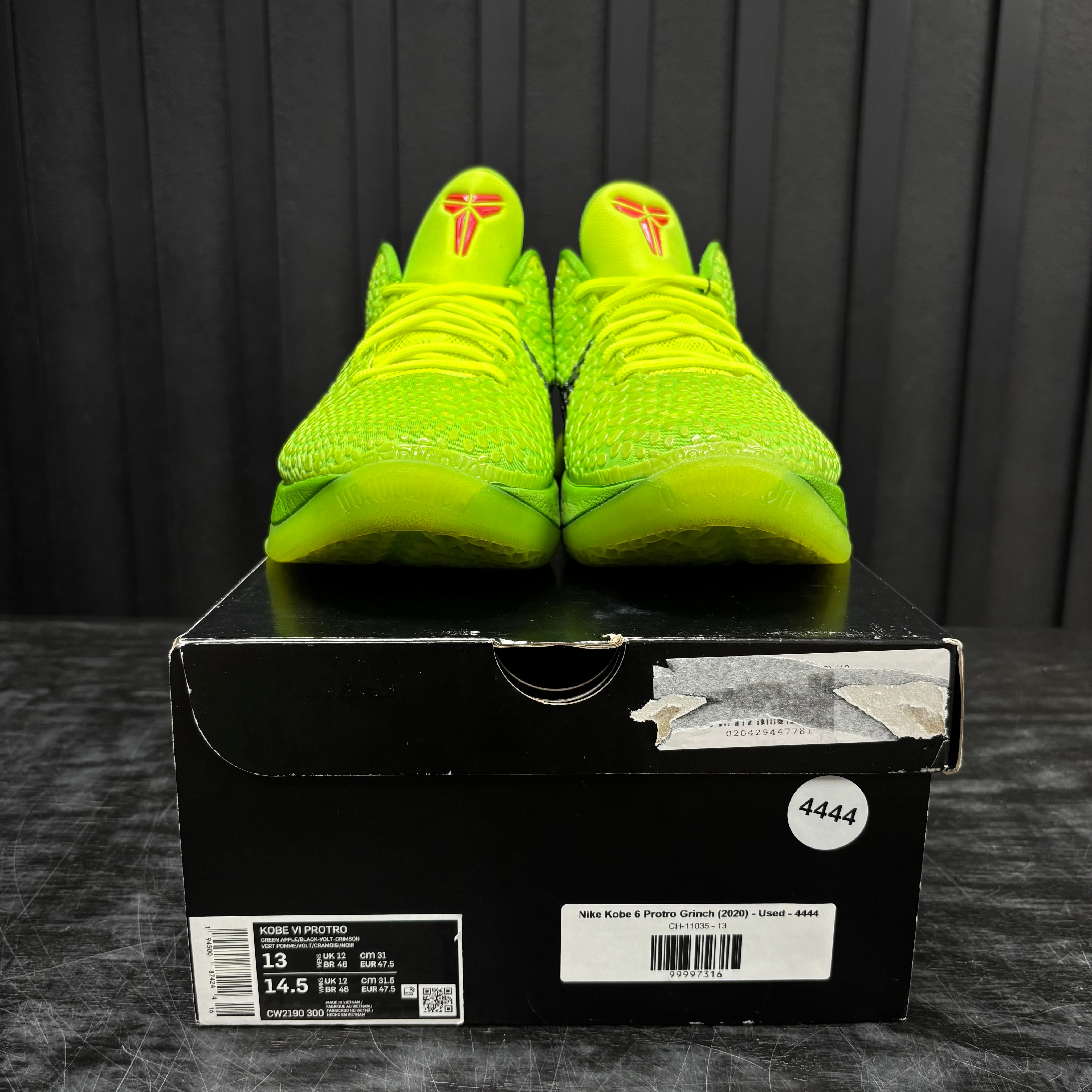 Nike Kobe 6 Protro Grinch (2020) - Used - 4444