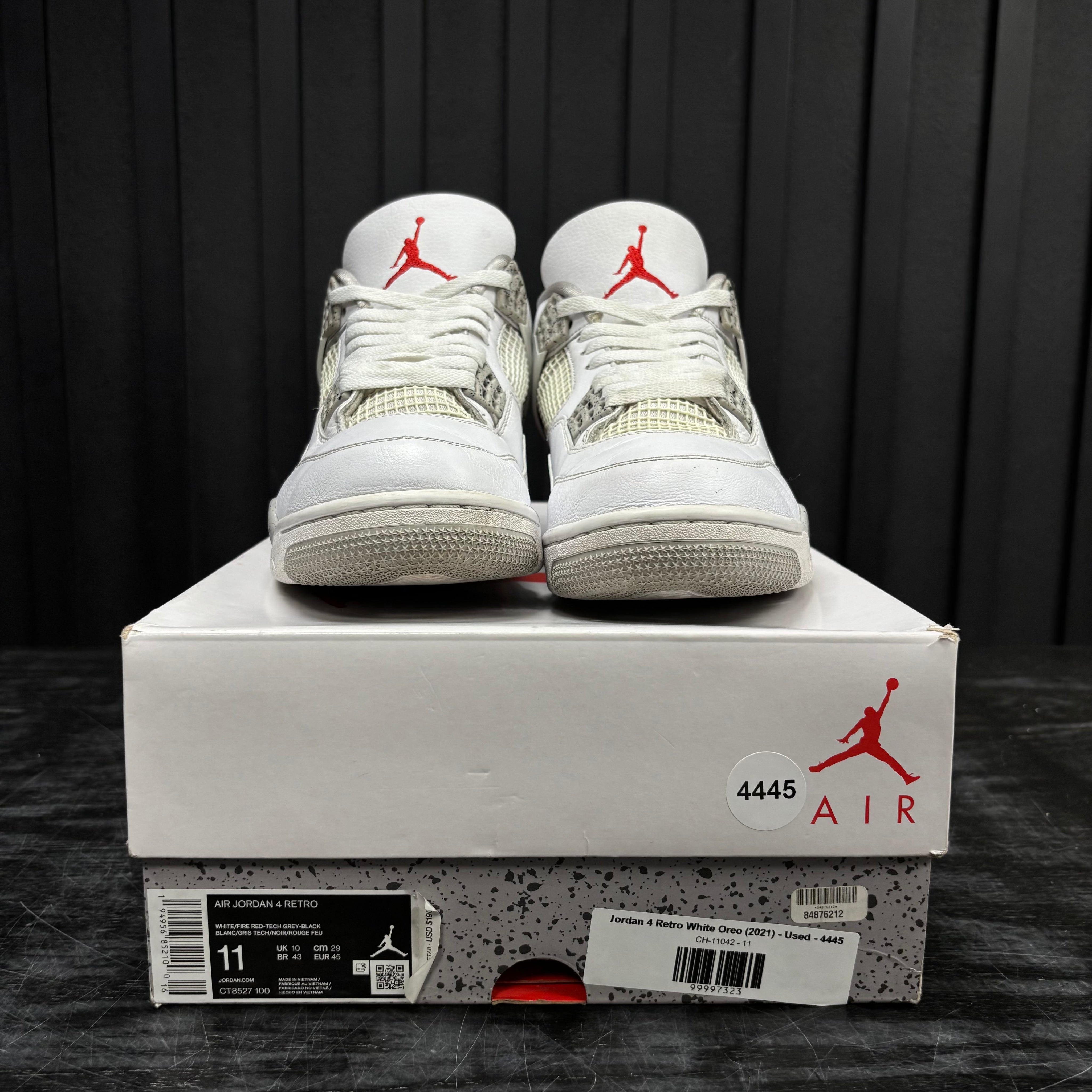 Jordan 4 Retro White Oreo (2021) - Used - 4445
