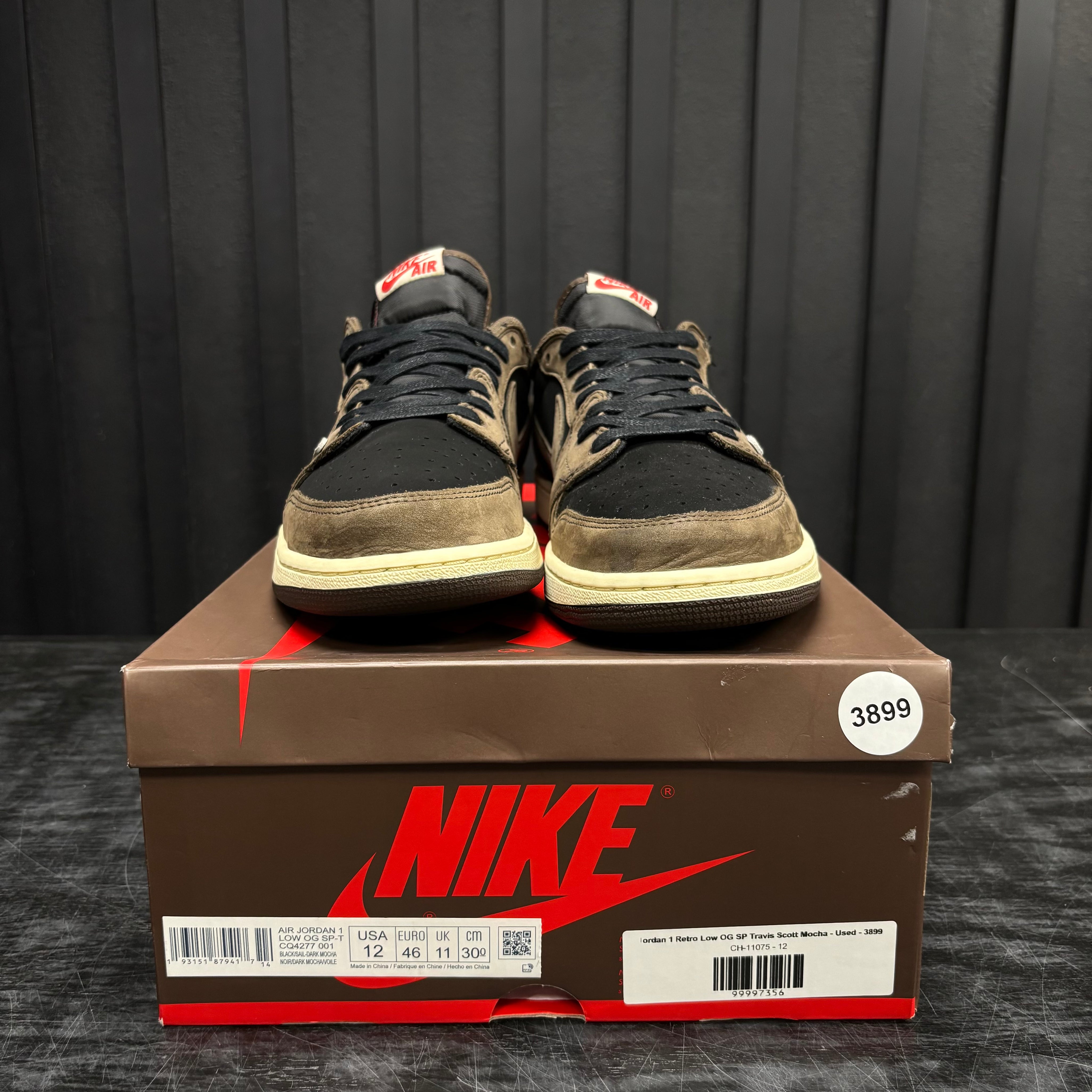 Jordan 1 Retro Low OG SP Travis Scott Mocha - Used - 3899