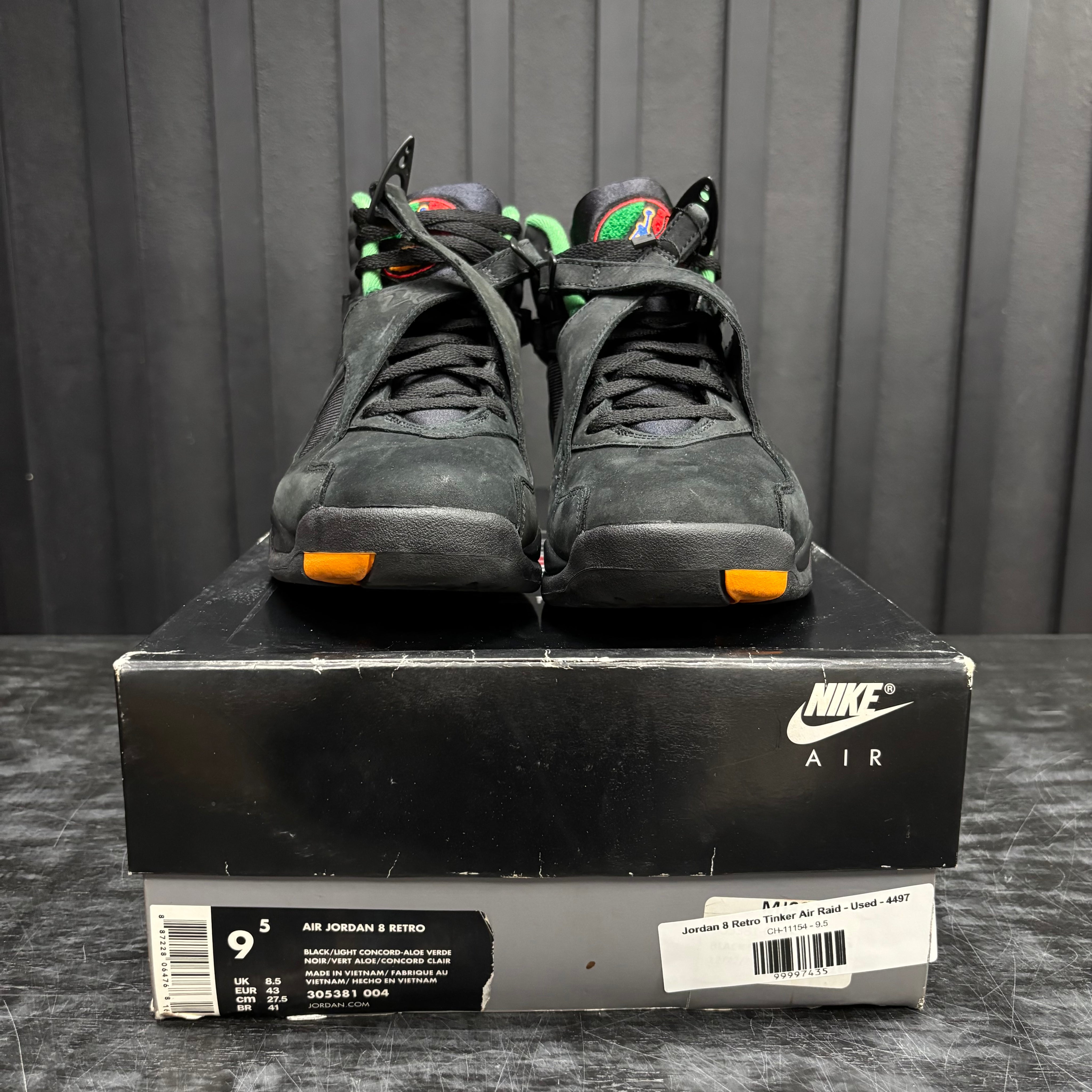 Jordan 8 Retro Tinker Air Raid - Used - 4497