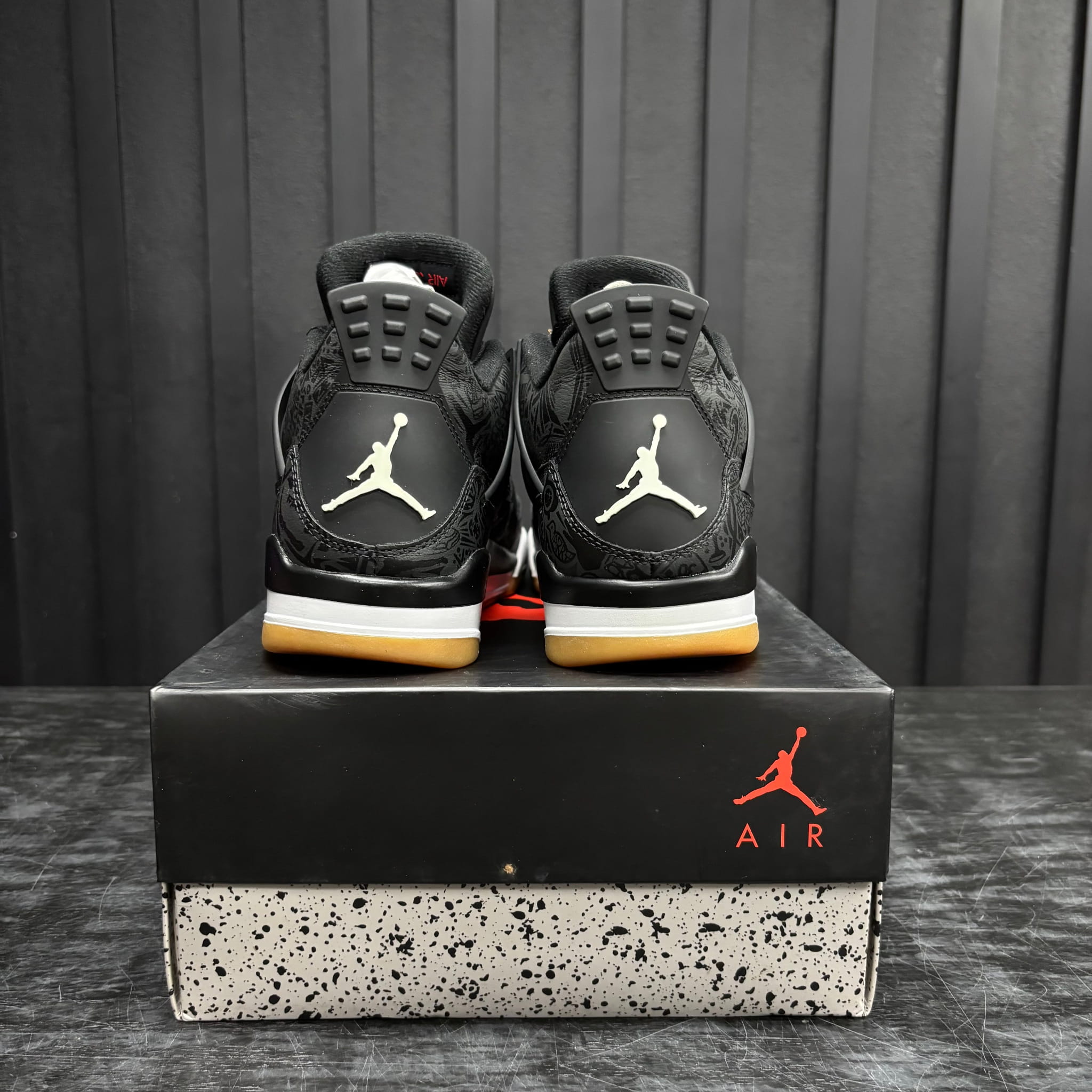 Jordan 4 Retro Laser Black Gum - Used - 4462