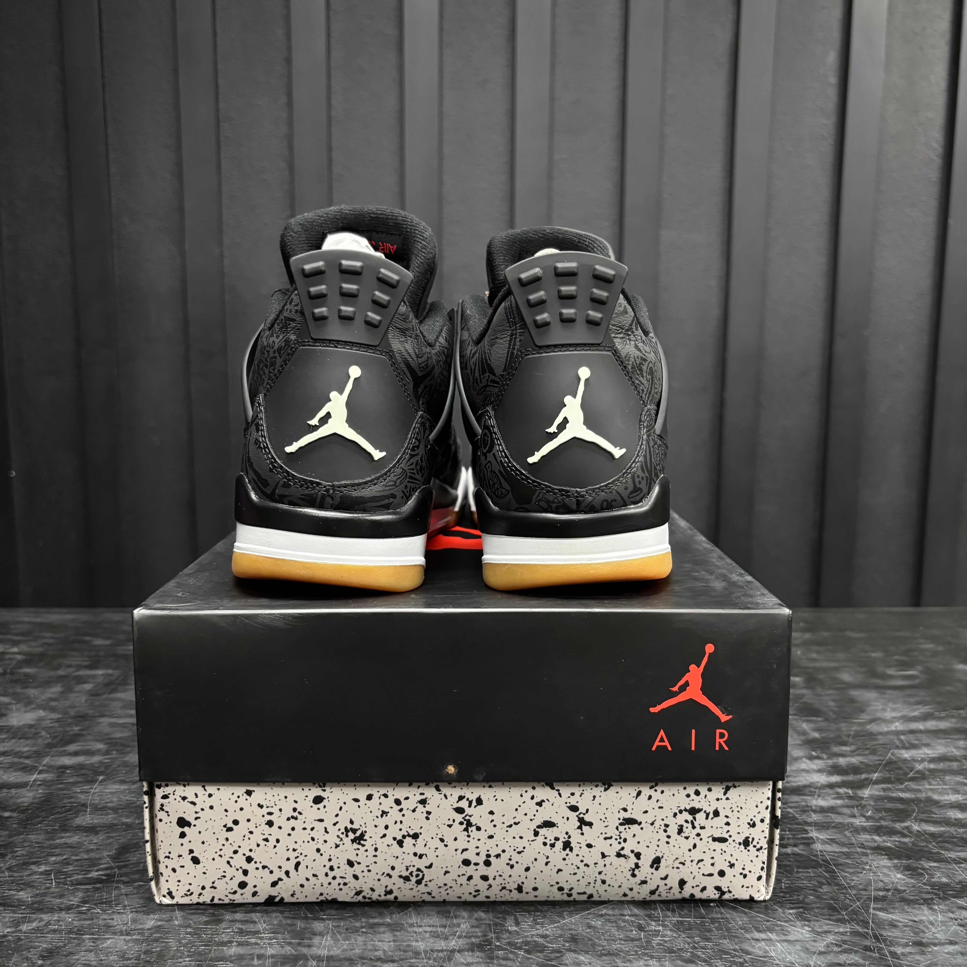 Jordan 4 Retro Laser Black Gum - Used - 4462