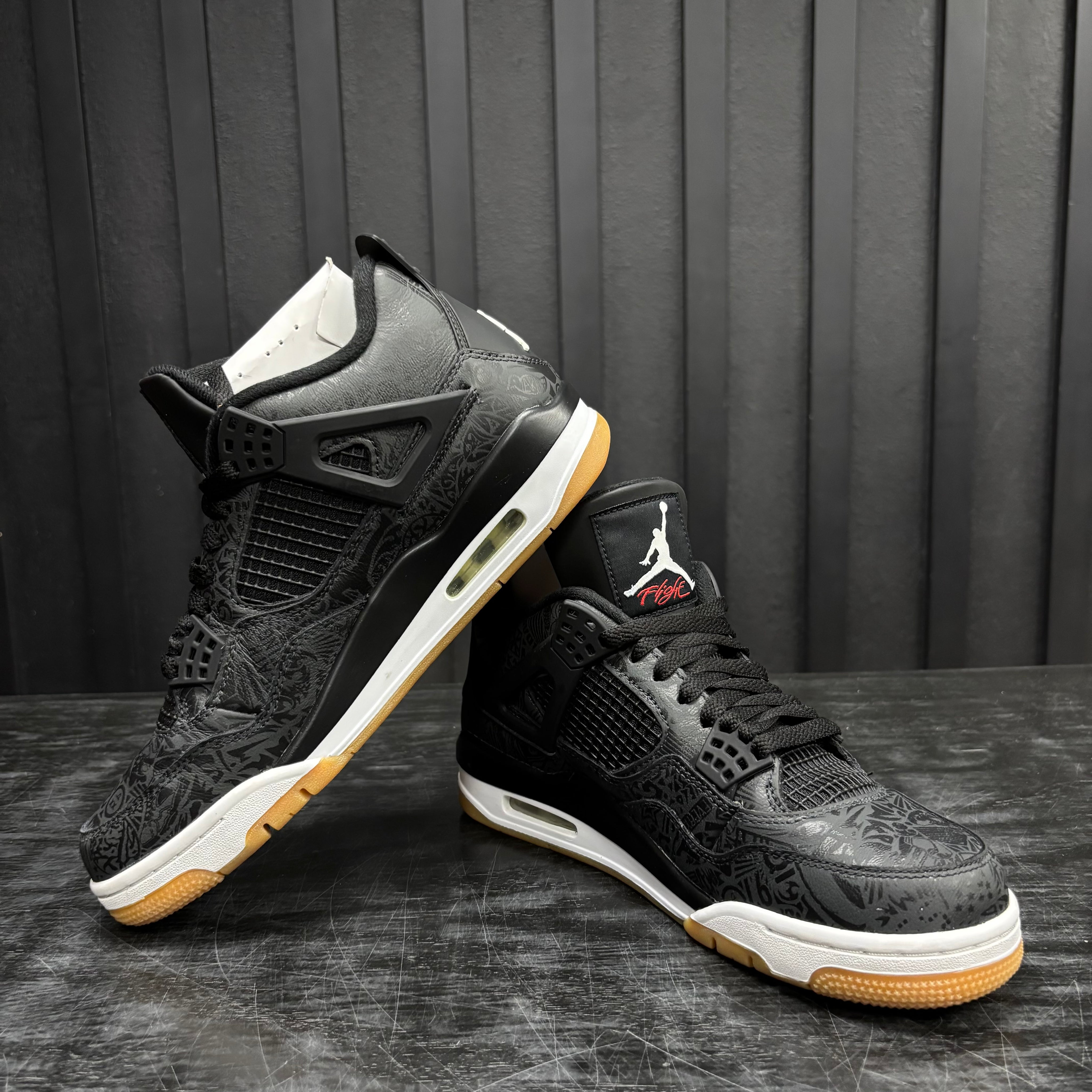 Jordan 4 Retro Laser Black Gum - Used - 4462