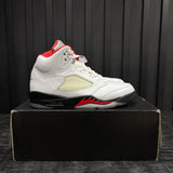 Jordan 5 Retro Fire Red Silver Tongue (2020) - Used - 4489