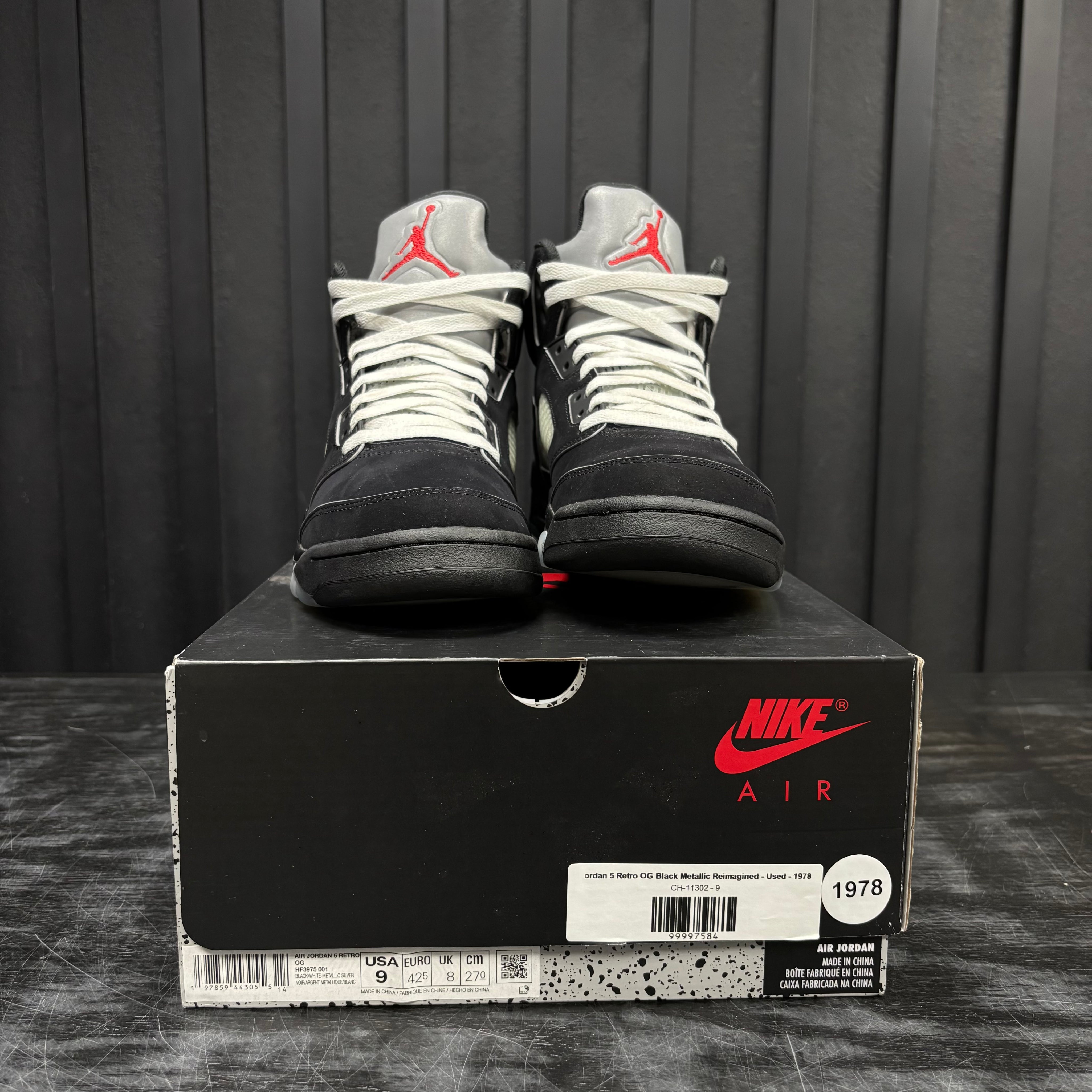 Jordan 5 Retro OG Black Metallic Reimagined - Used - 1978
