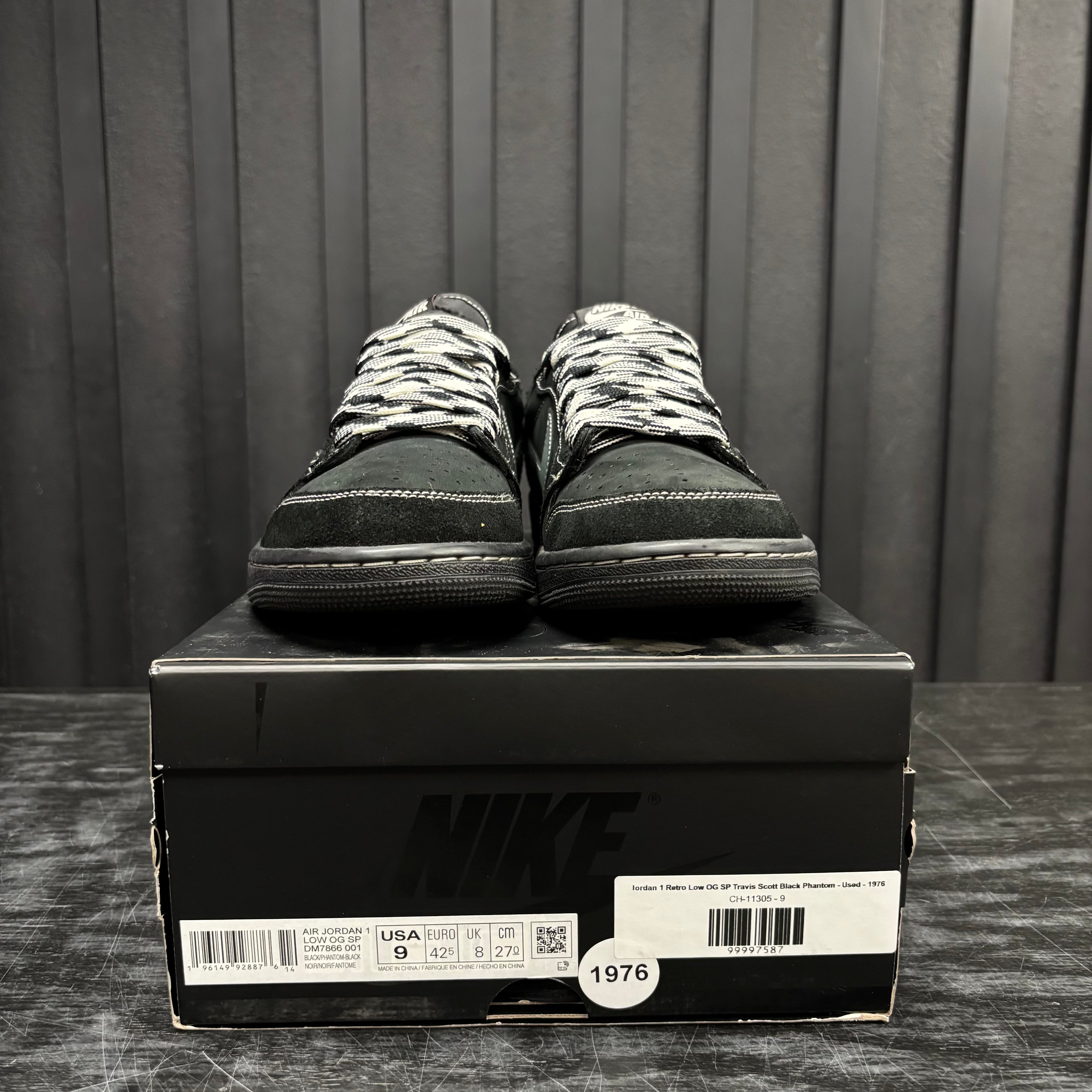 Jordan 1 Retro Low OG SP Travis Scott Black Phantom - Used - 1976