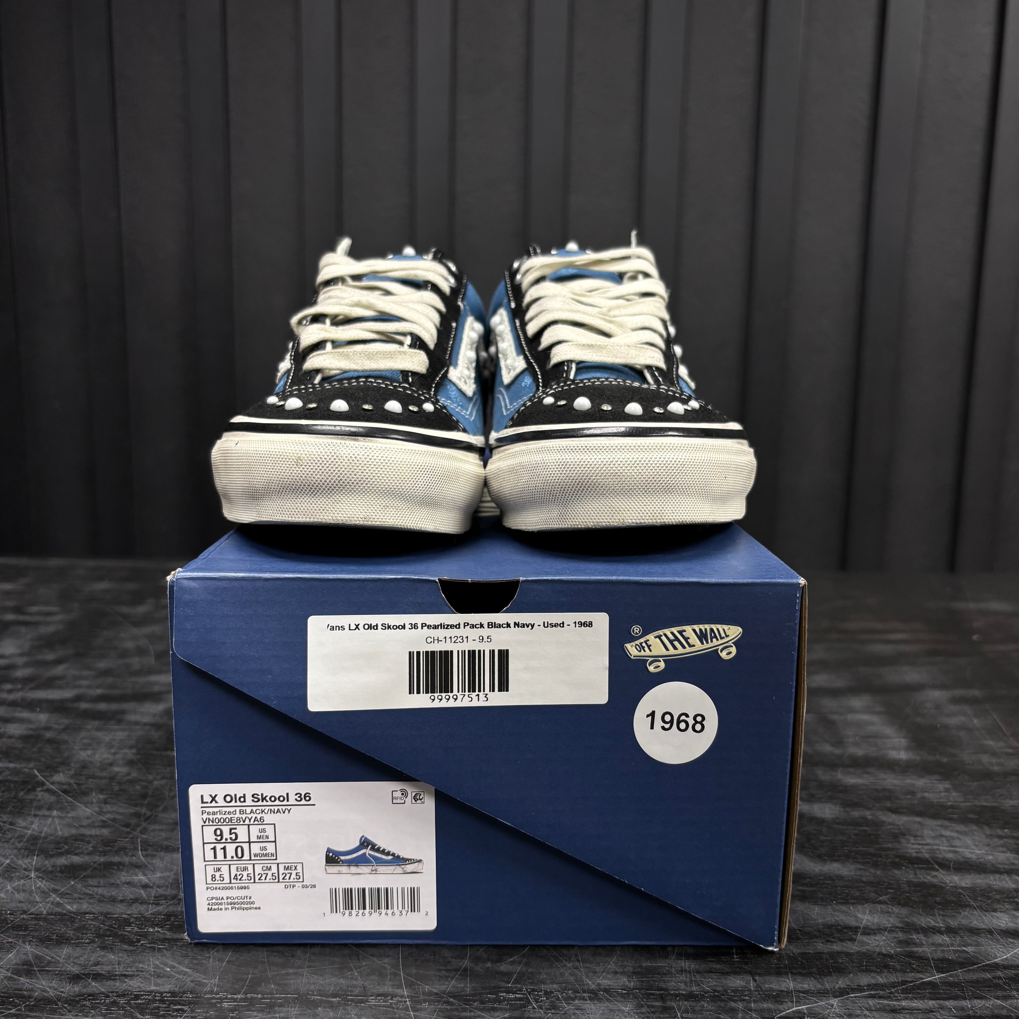 Vans LX Old Skool 36 Pearlized Pack Black Navy - Used - 1968