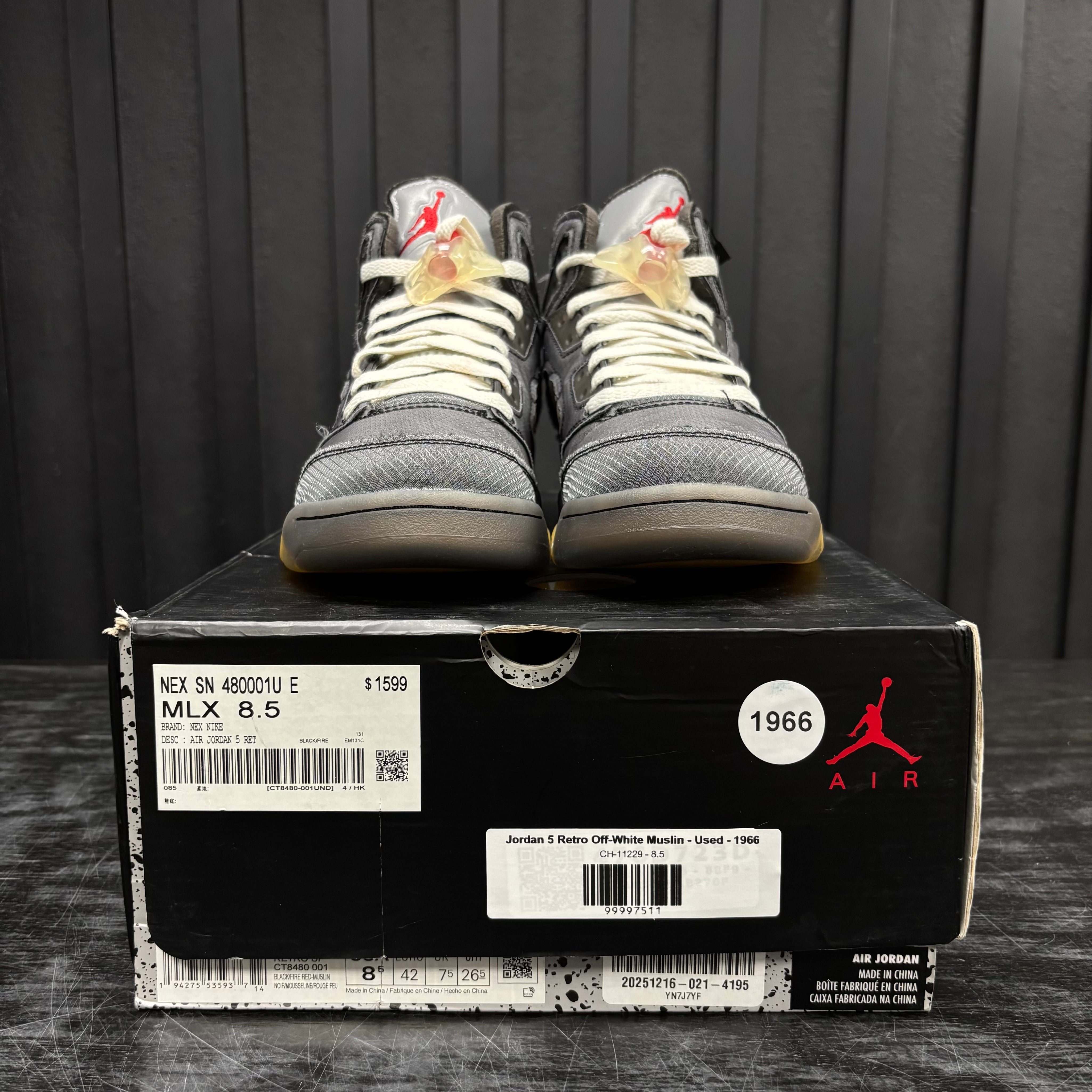 Jordan 5 Retro Off-White Muslin - Used - 1966