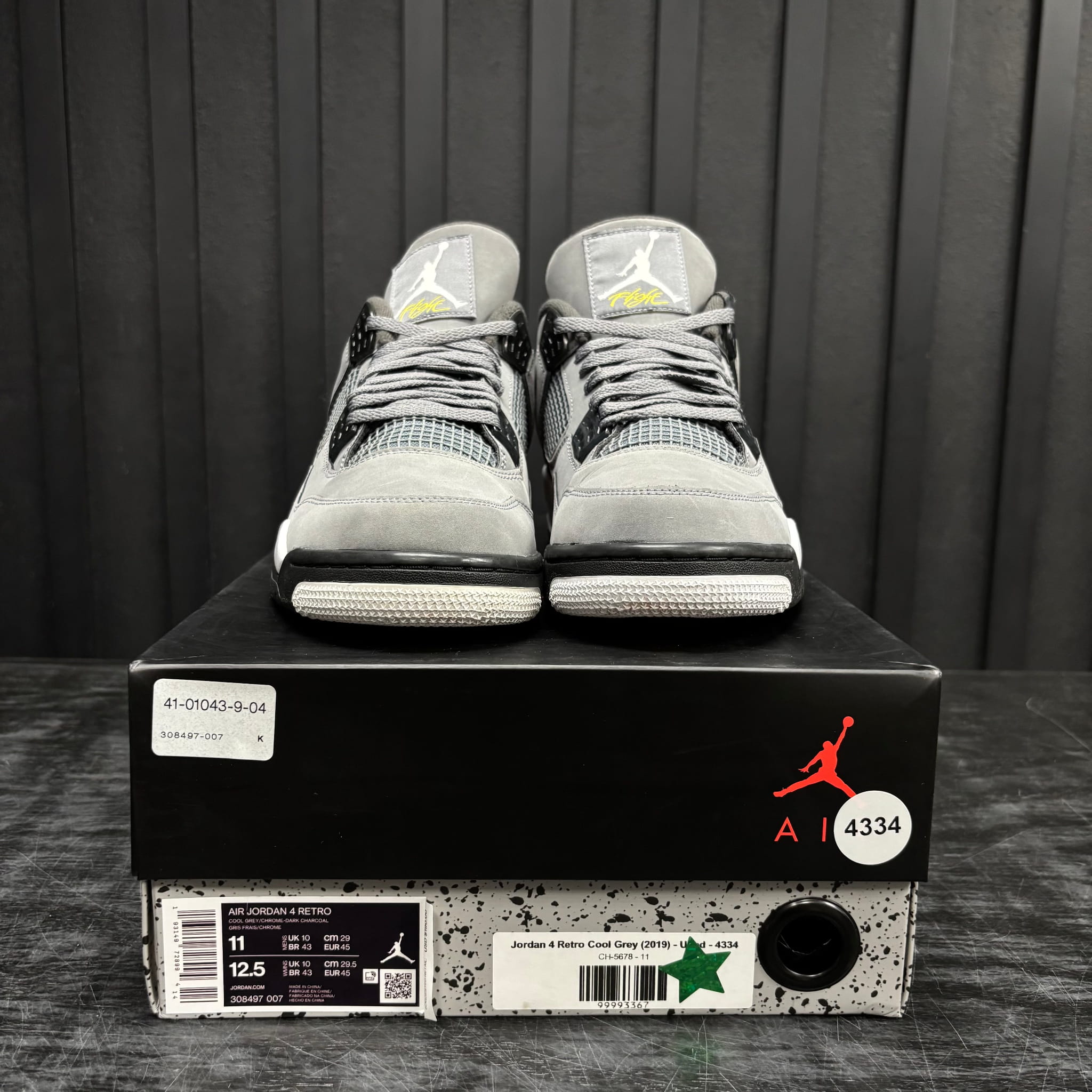 Jordan 4 Retro Cool Grey (2019) - Used - 4334