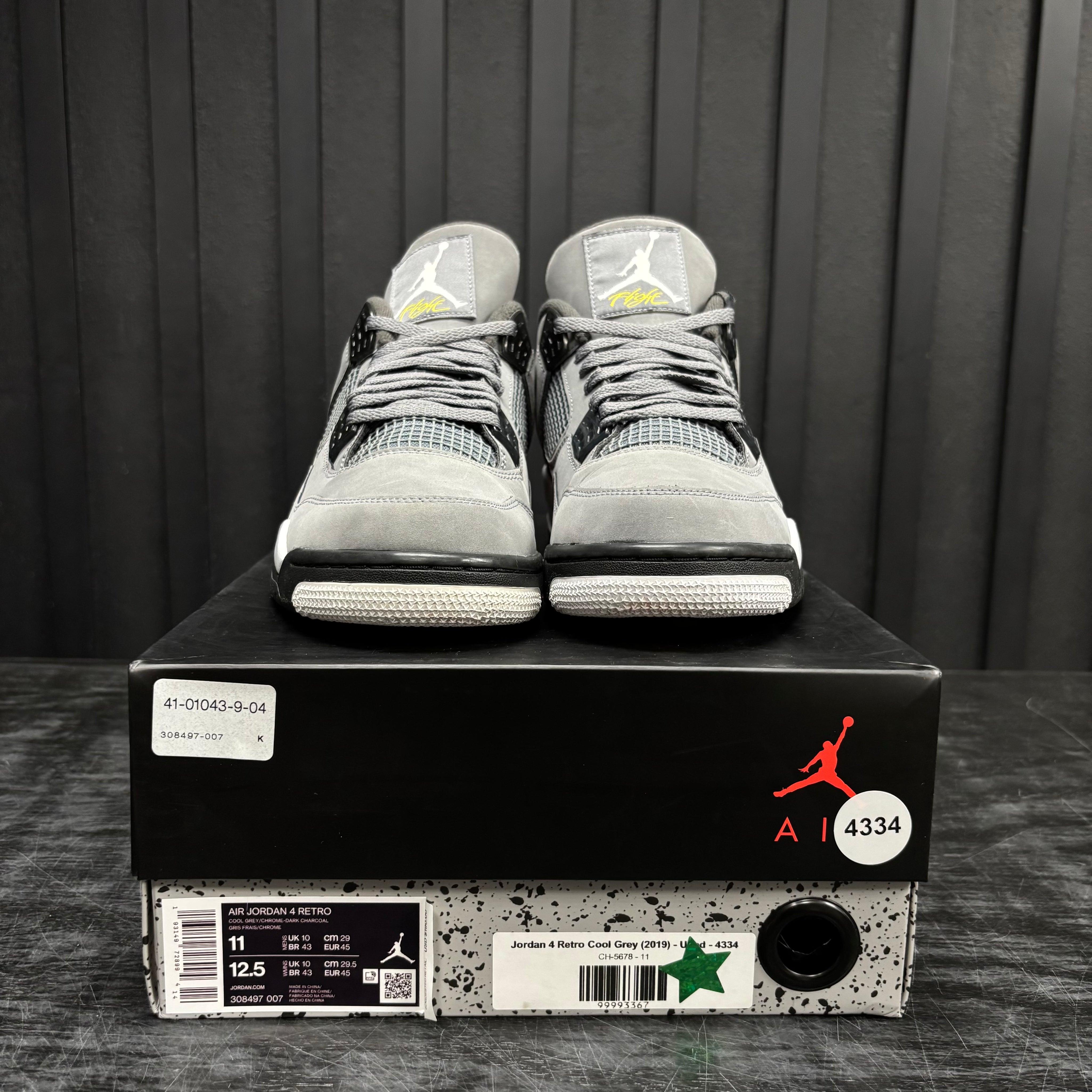 Jordan 4 Retro Cool Grey (2019) - Used - 4334