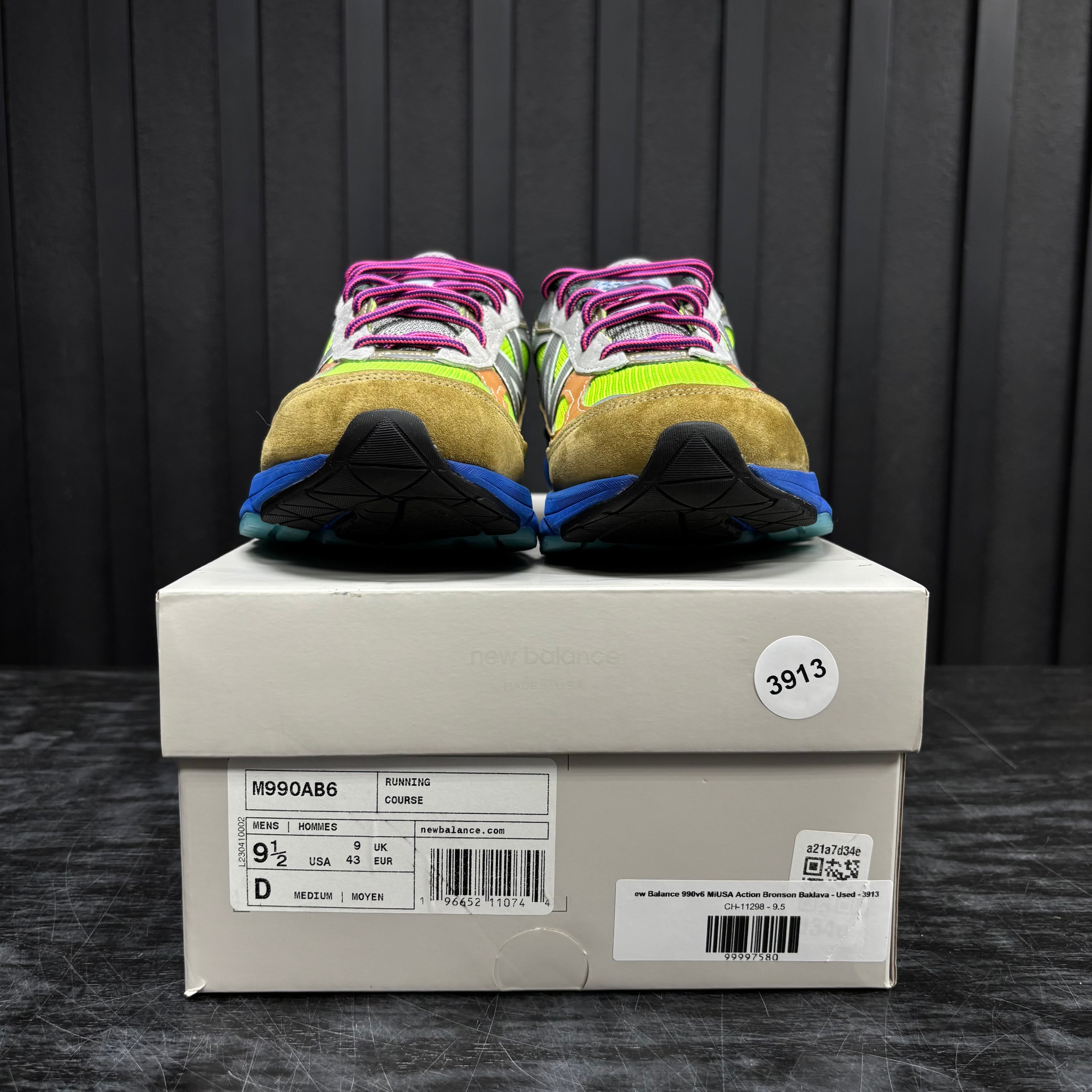 New Balance 990v6 MiUSA Action Bronson Baklava - Used - 3913