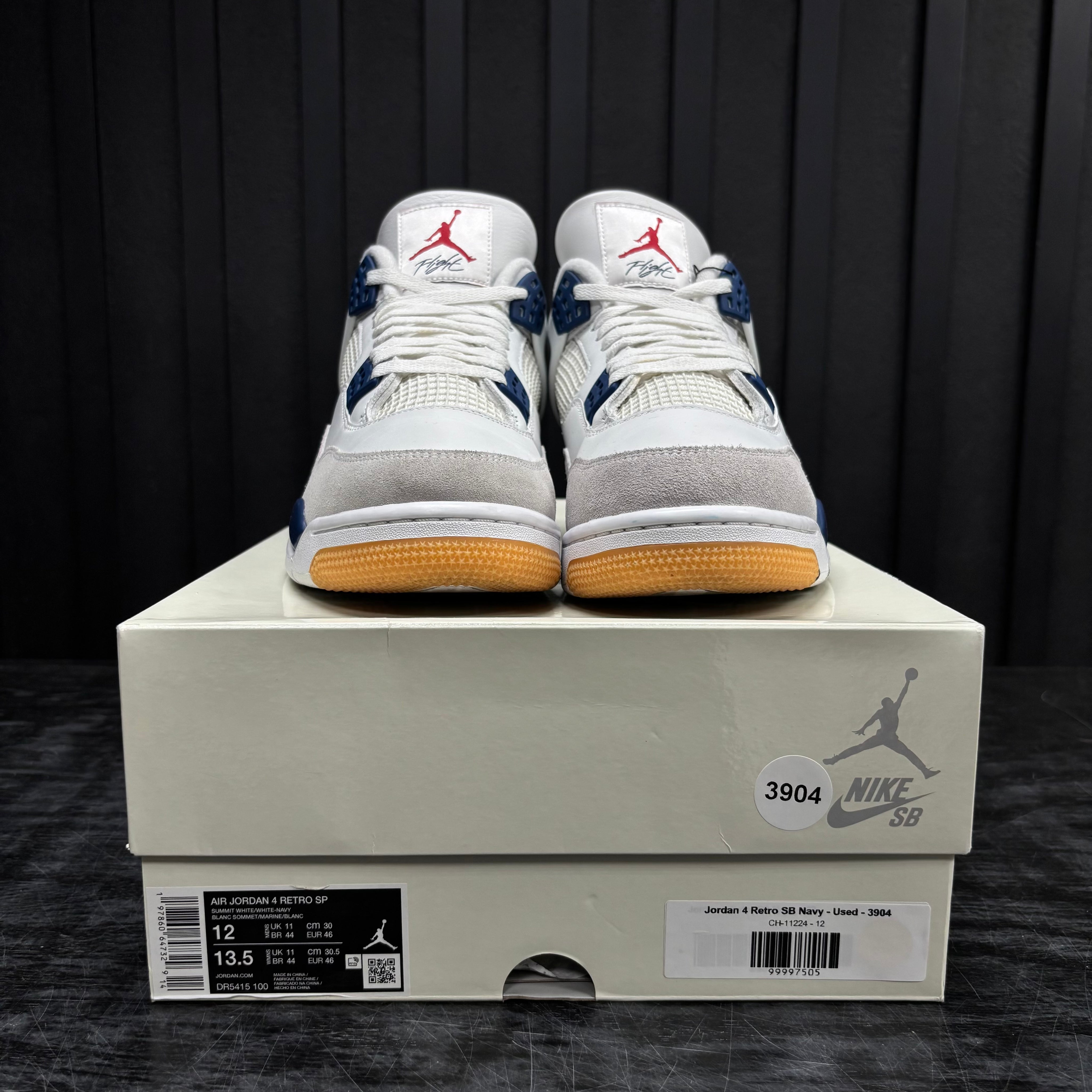Jordan 4 Retro SB Navy - Used - 3904