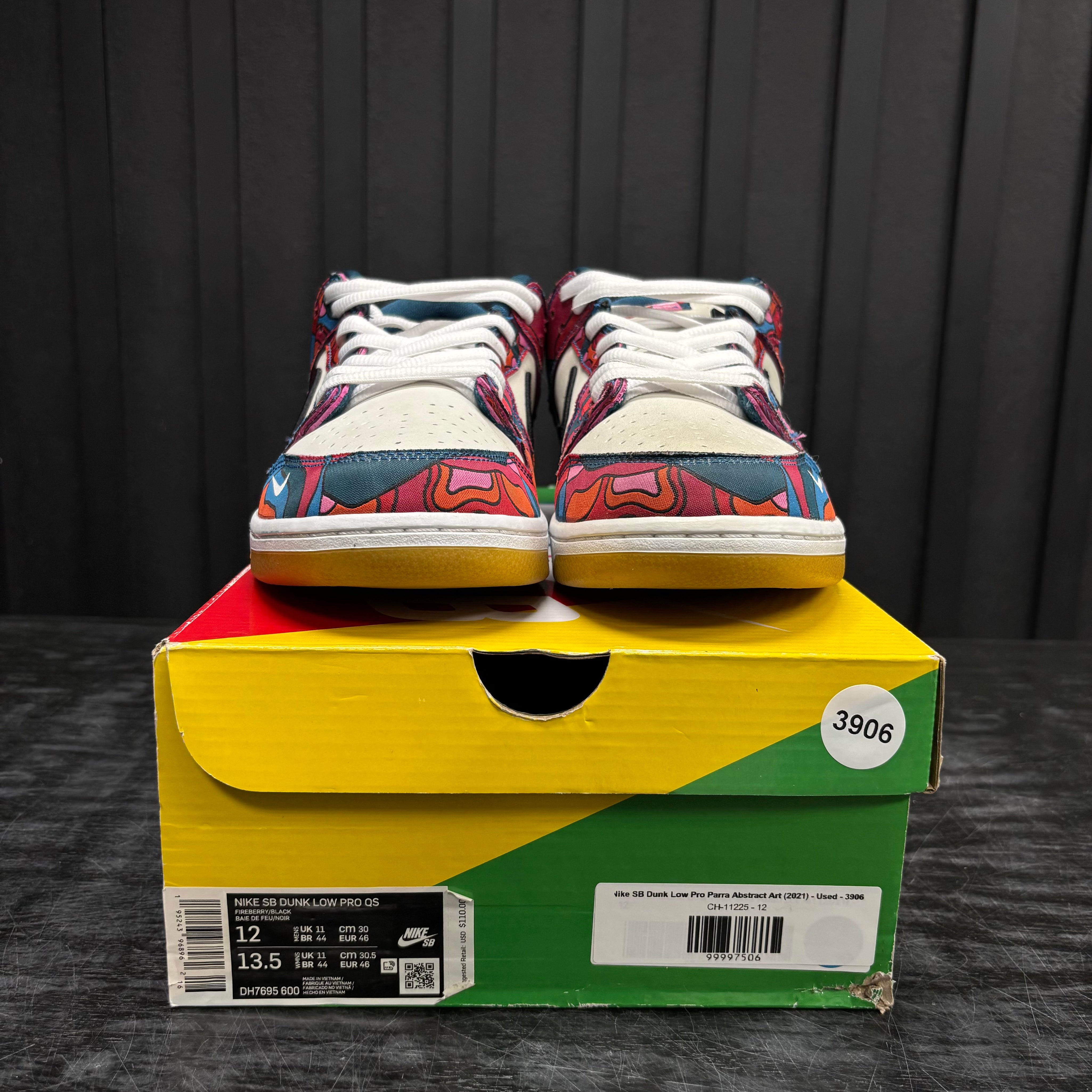 Nike SB Dunk Low Pro Parra Abstract Art (2021) - Used - 3906
