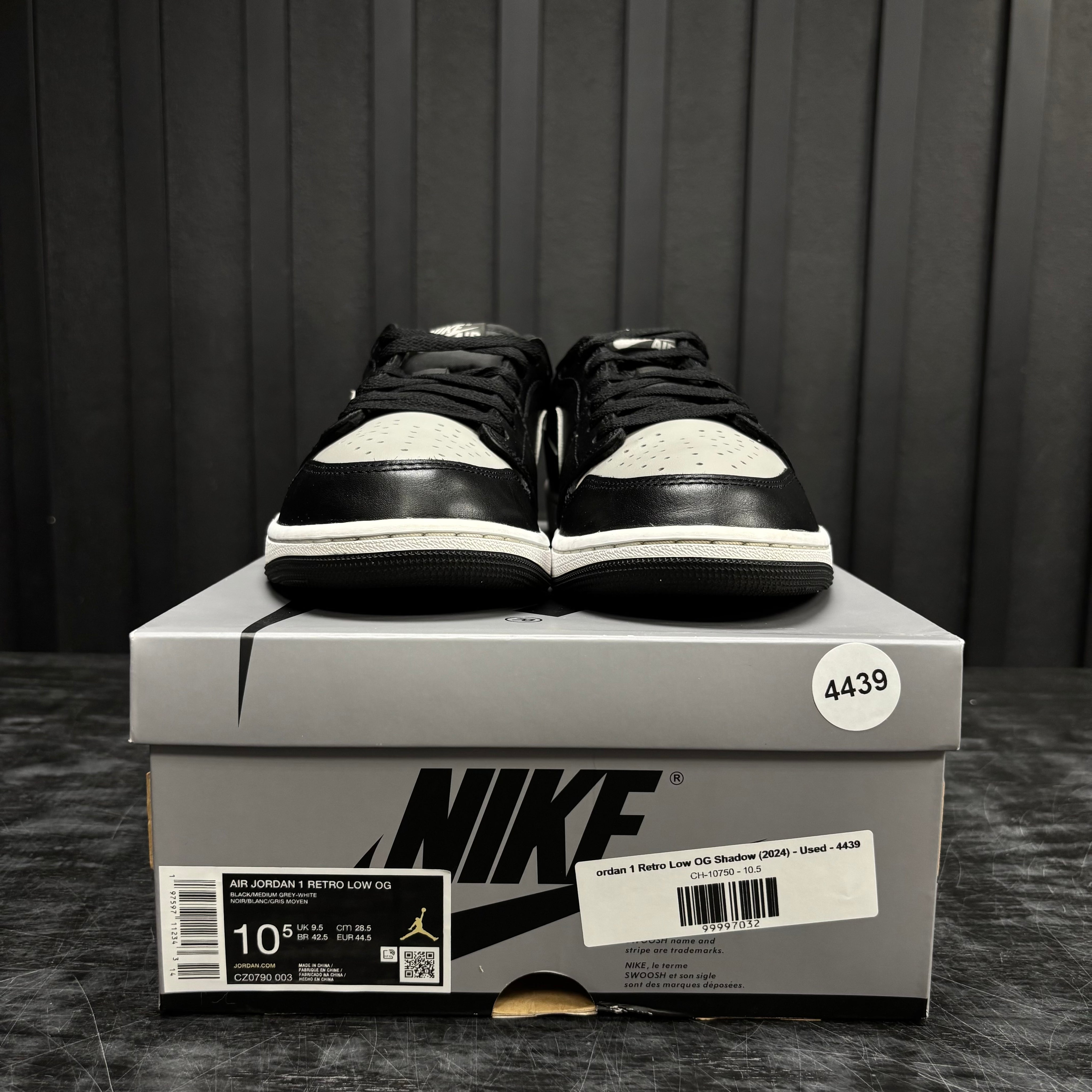 Jordan 1 Retro Low OG Shadow (2024) - Used - 4439