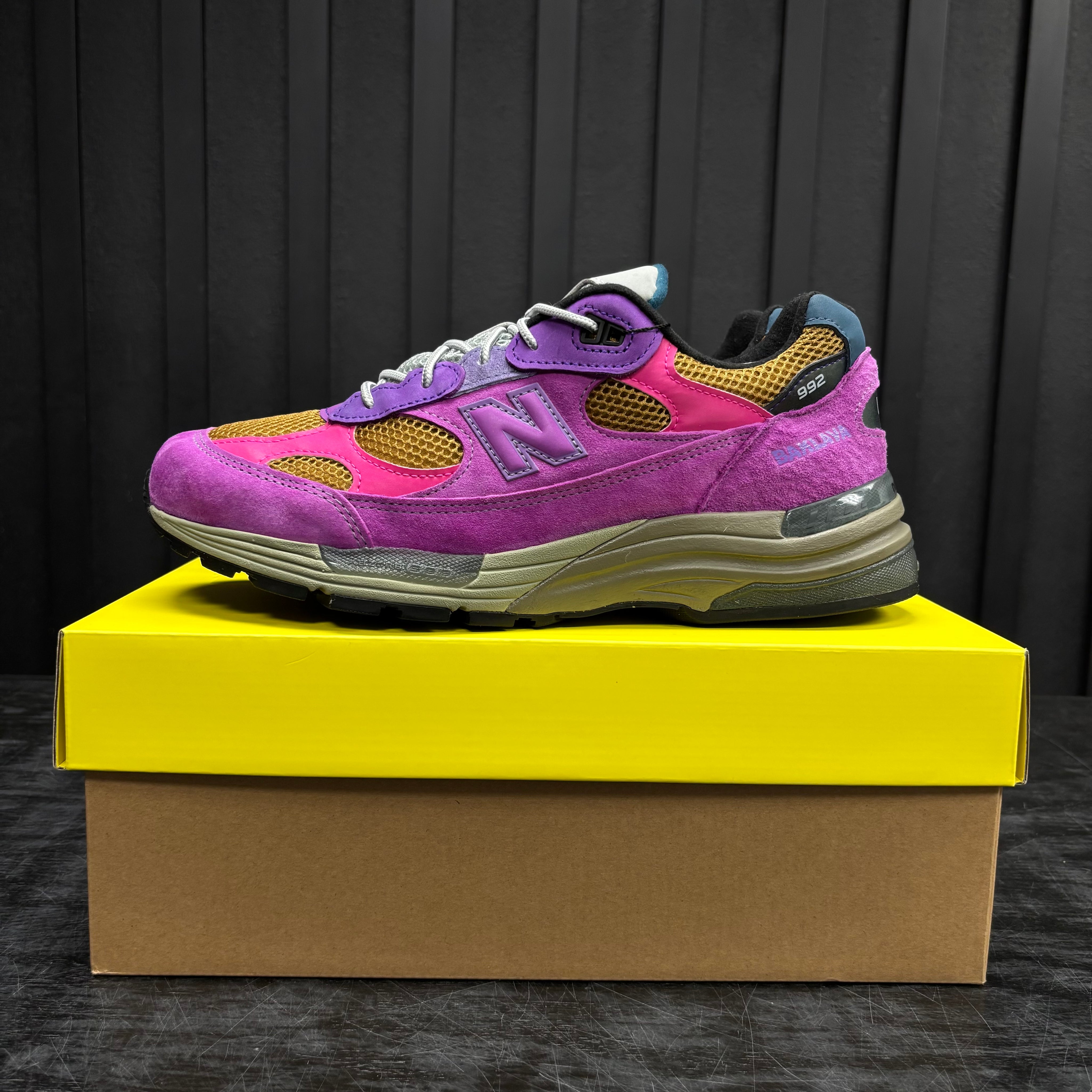 New Balance 992 MiUSA Action Bronson Digitalis Purpurea - Used - 1971