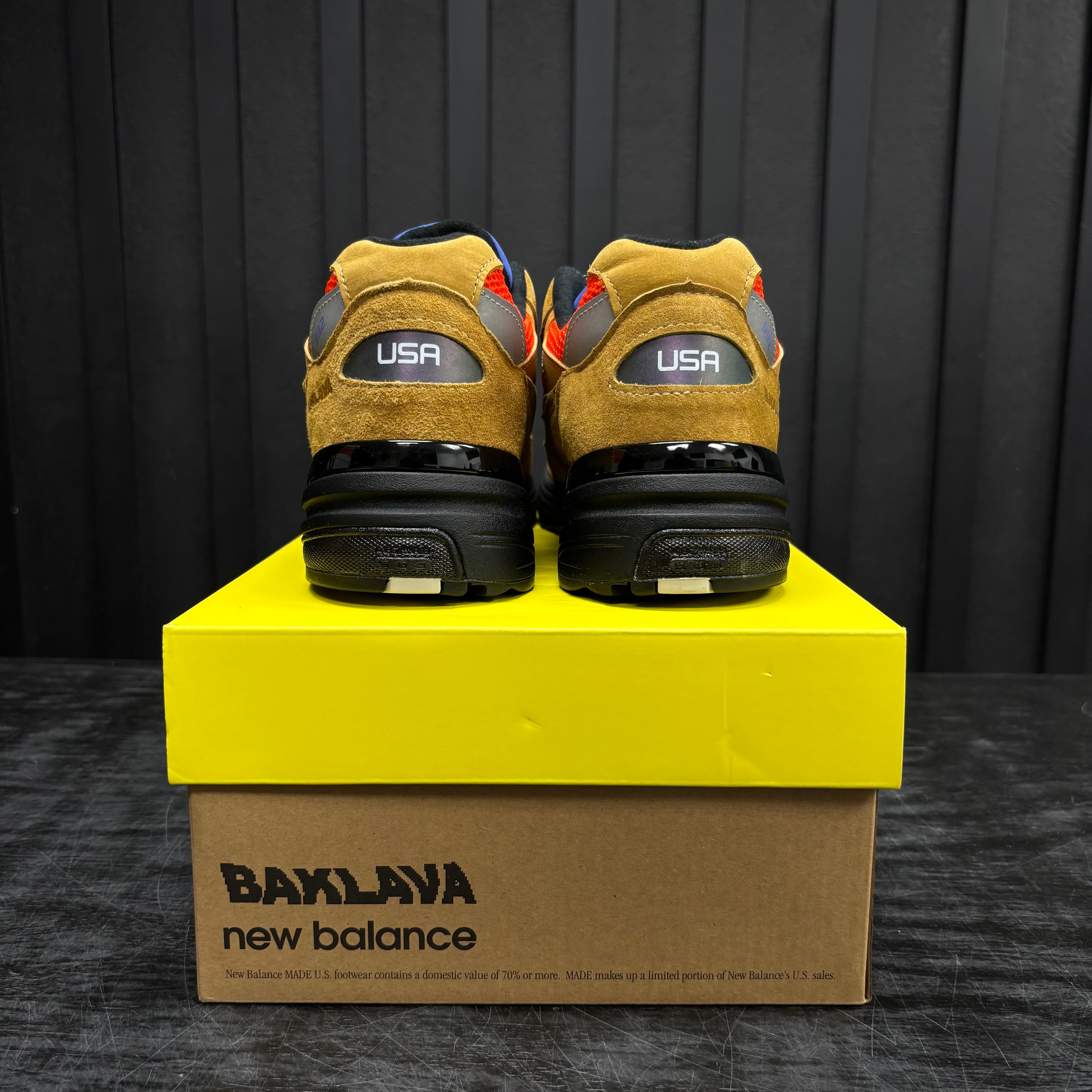 New Balance 992 MiUSA Action Bronson Tiger Eye - Used - 1973