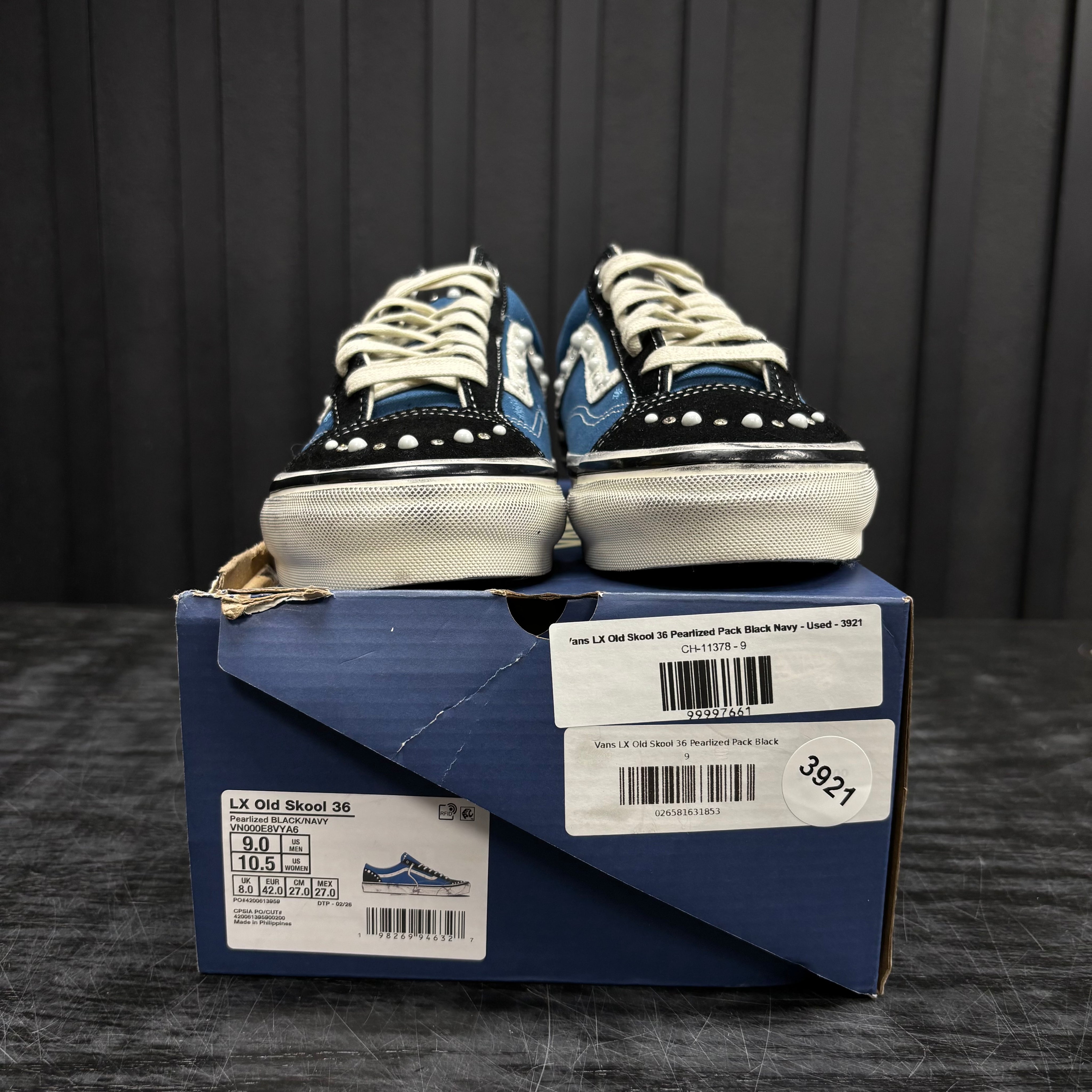 Vans LX Old Skool 36 Pearlized Pack Black Navy - Used - 3921