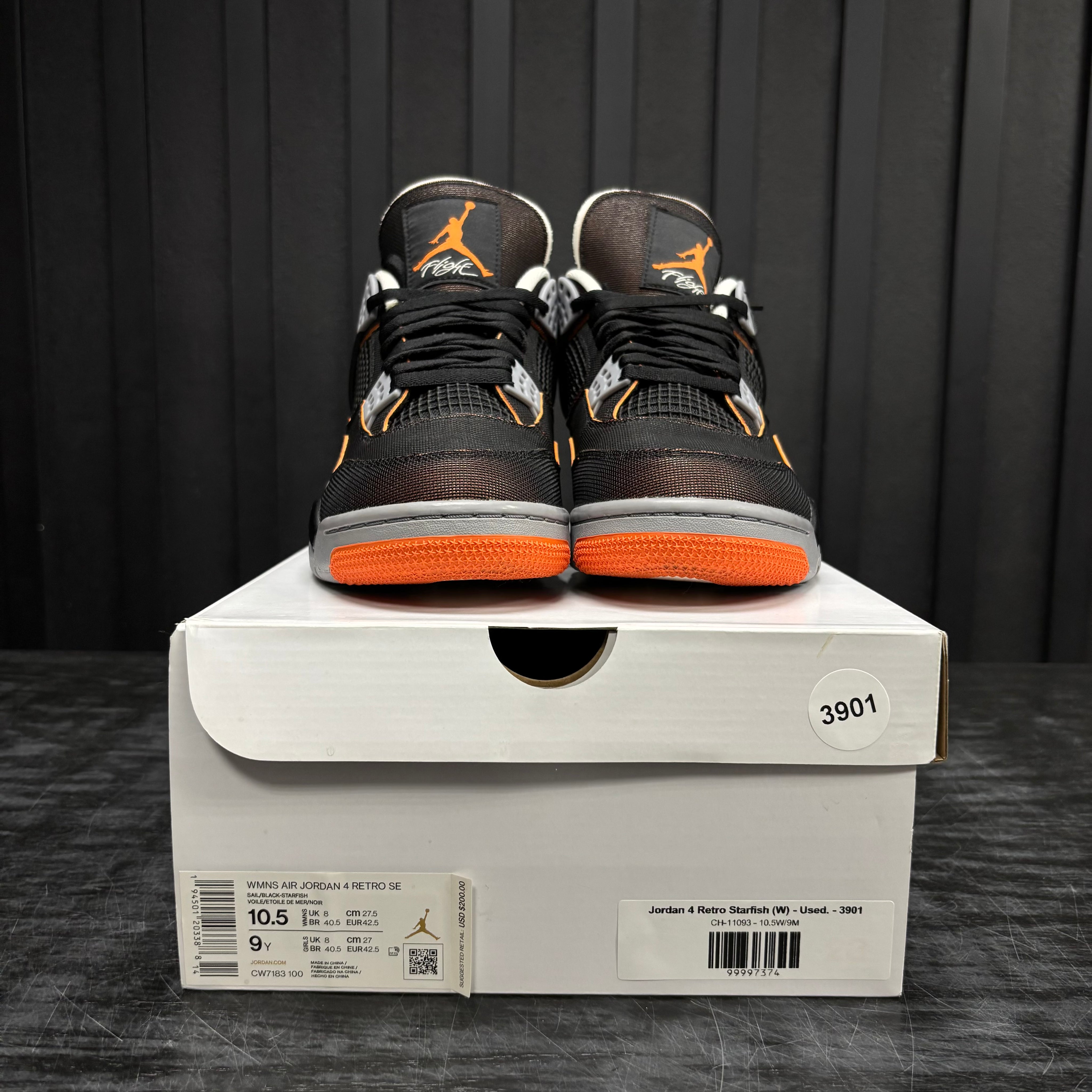 Jordan 4 Retro Starfish (W) - Used. - 3901