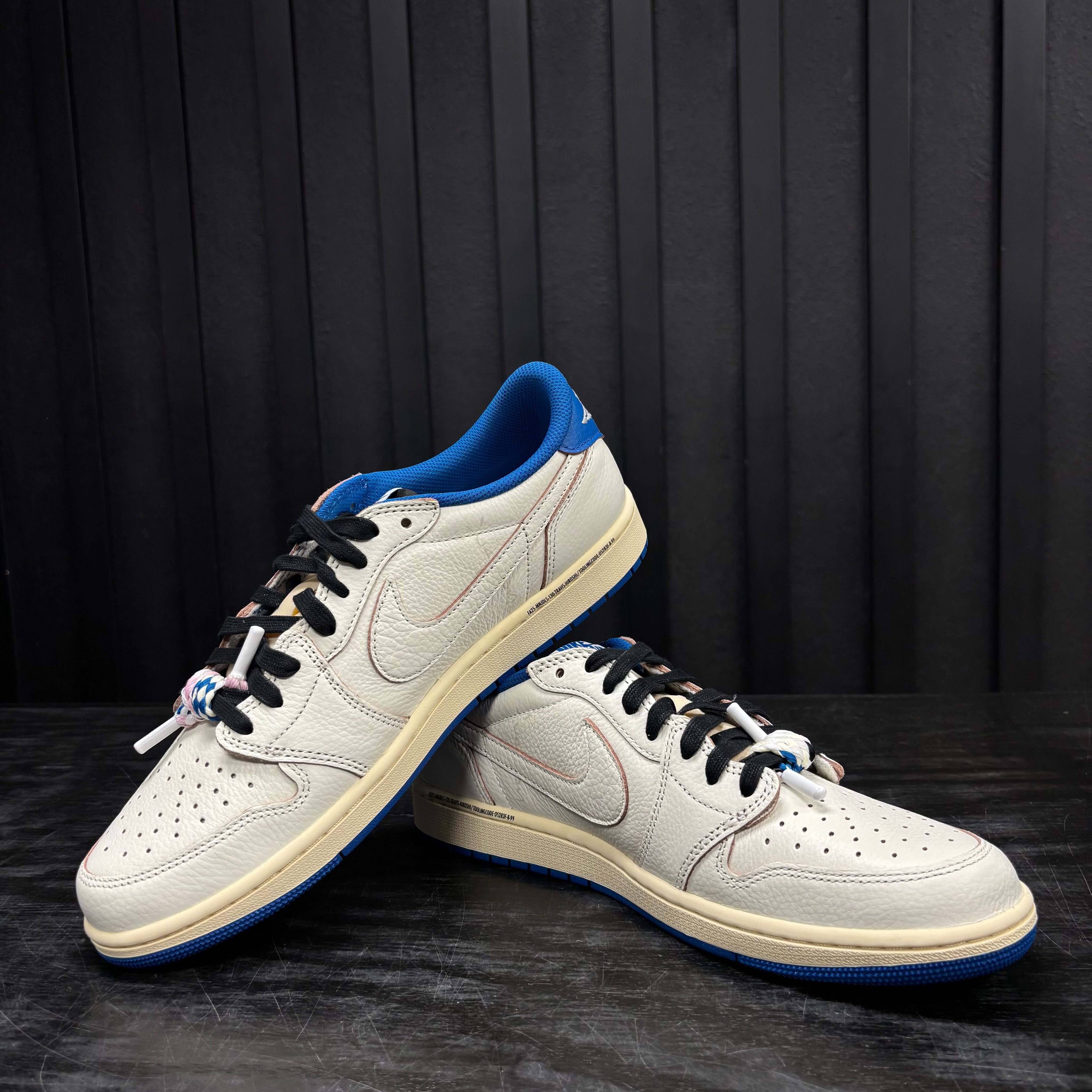 Jordan 1 Retro Low OG SP Fragment x Travis Scott Sail Military Blue - Used - 3933
