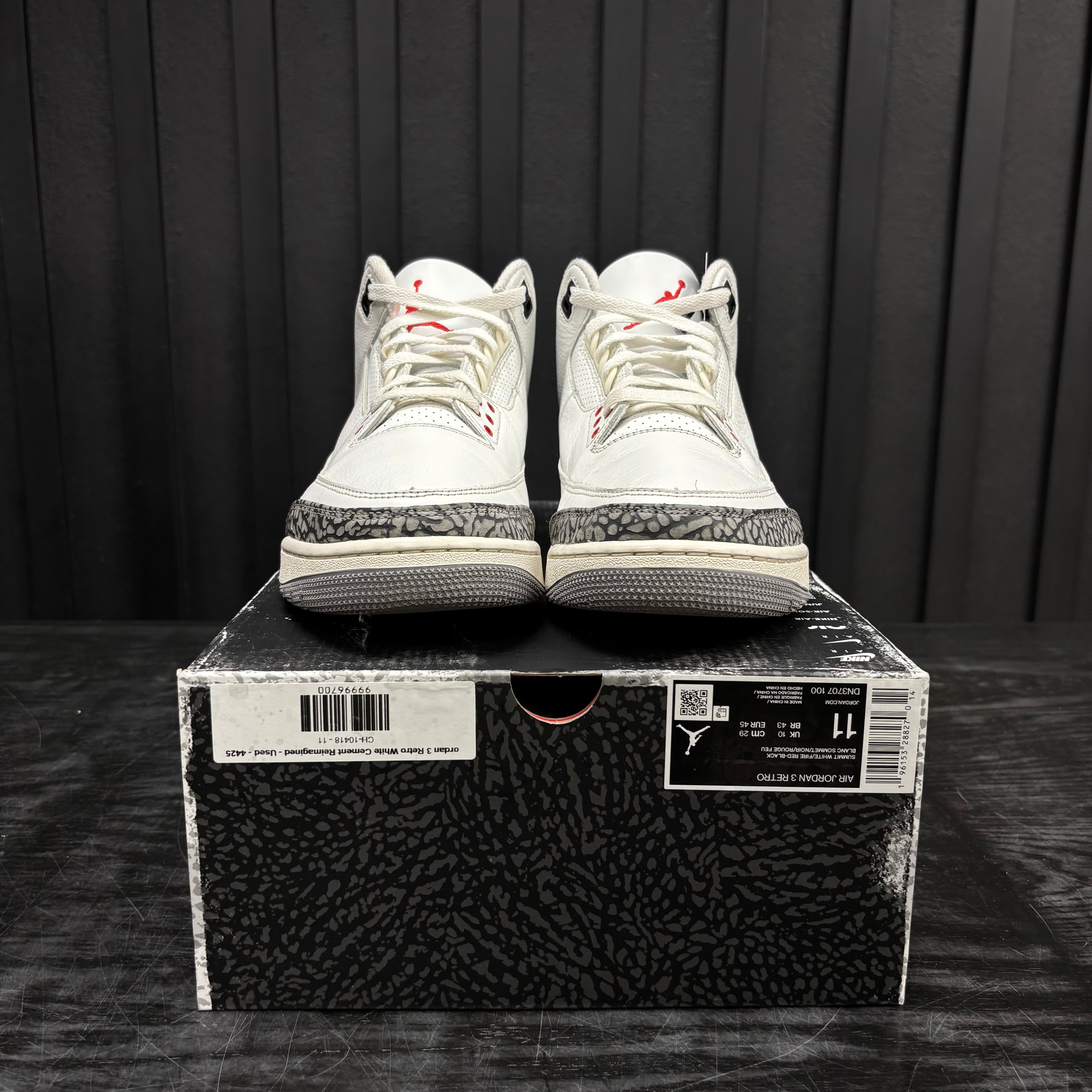 Jordan 3 Retro White Cement Reimagined - Used - 4425