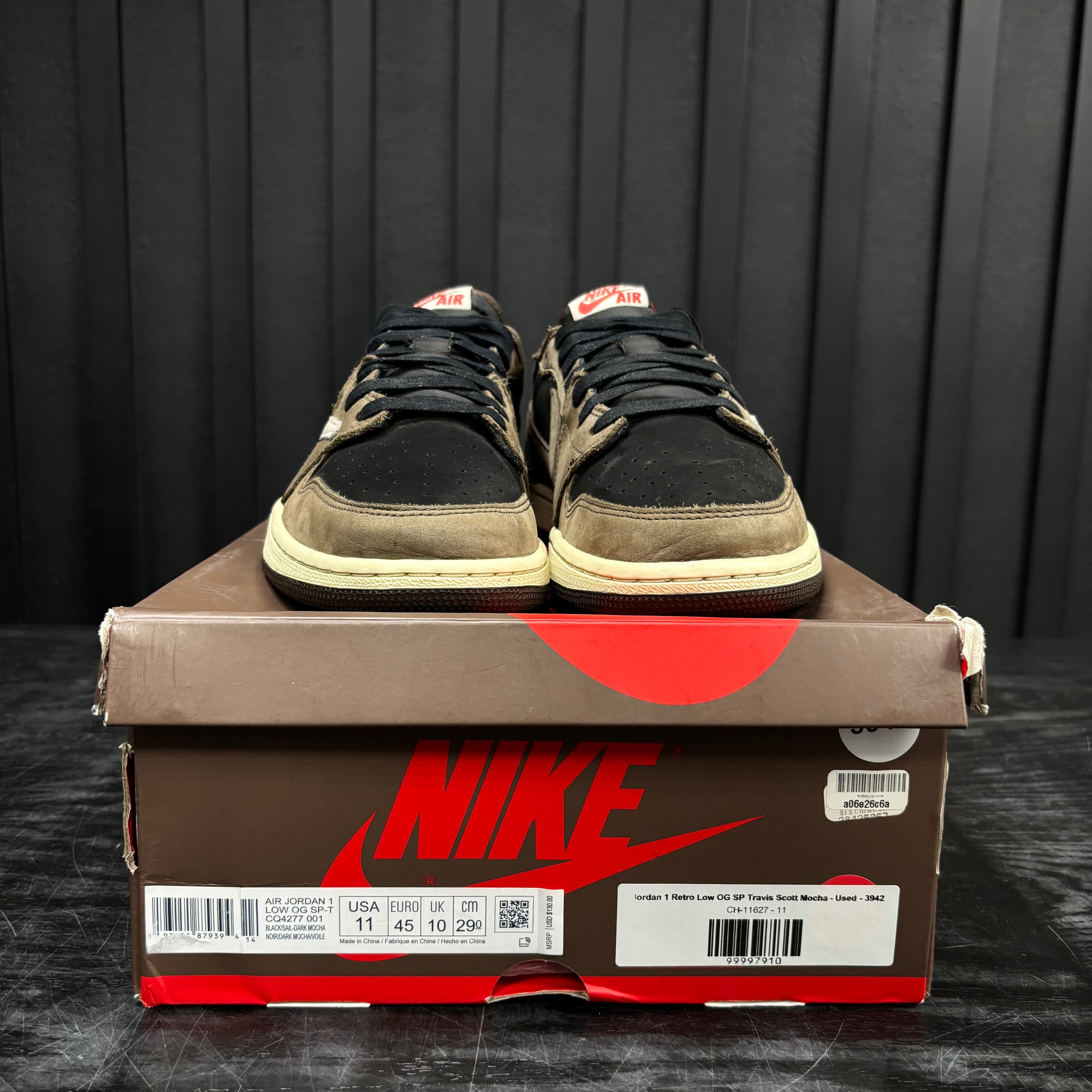 Jordan 1 Retro Low OG SP Travis Scott Mocha - Used - 3942