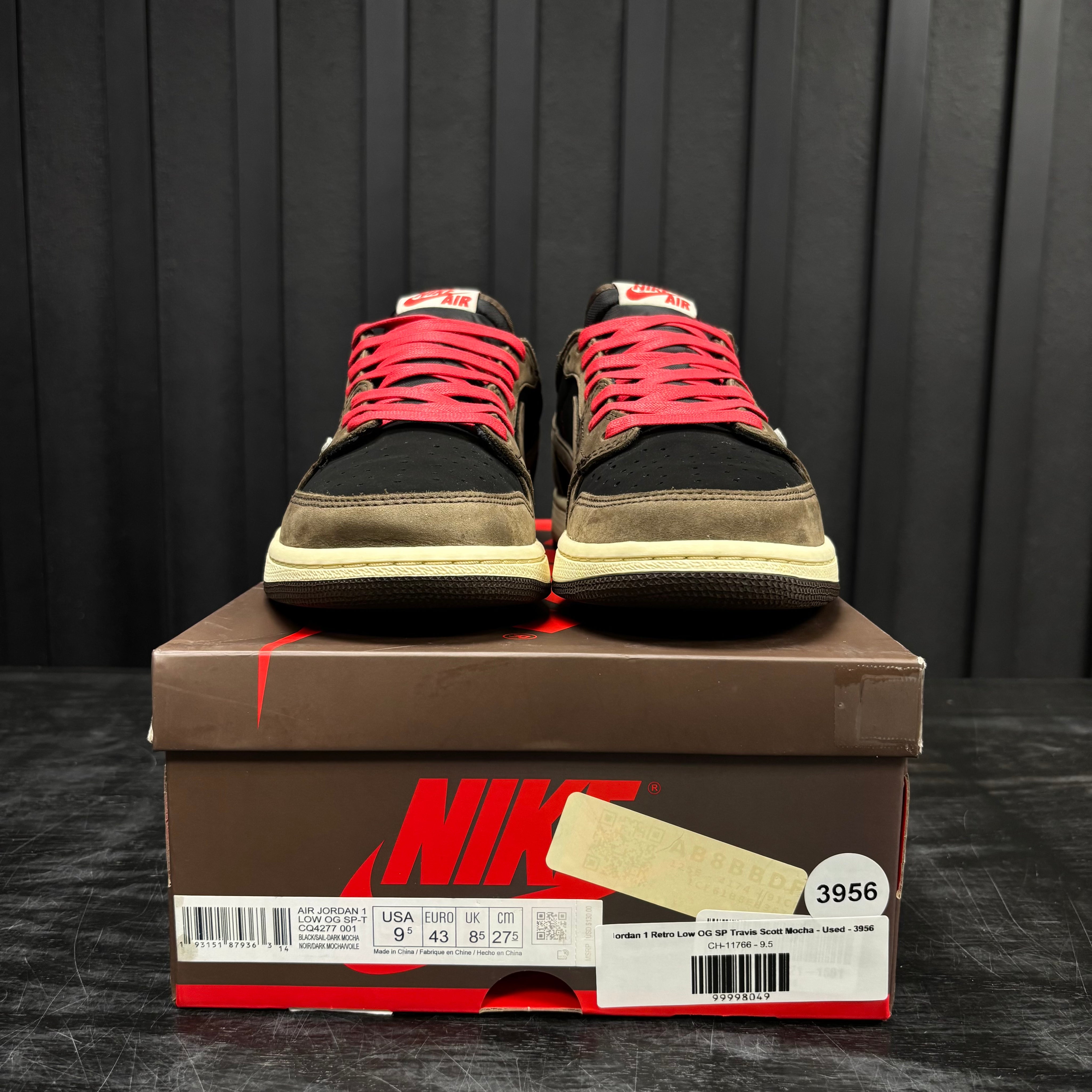 Jordan 1 Retro Low OG SP Travis Scott Mocha - Used - 3956
