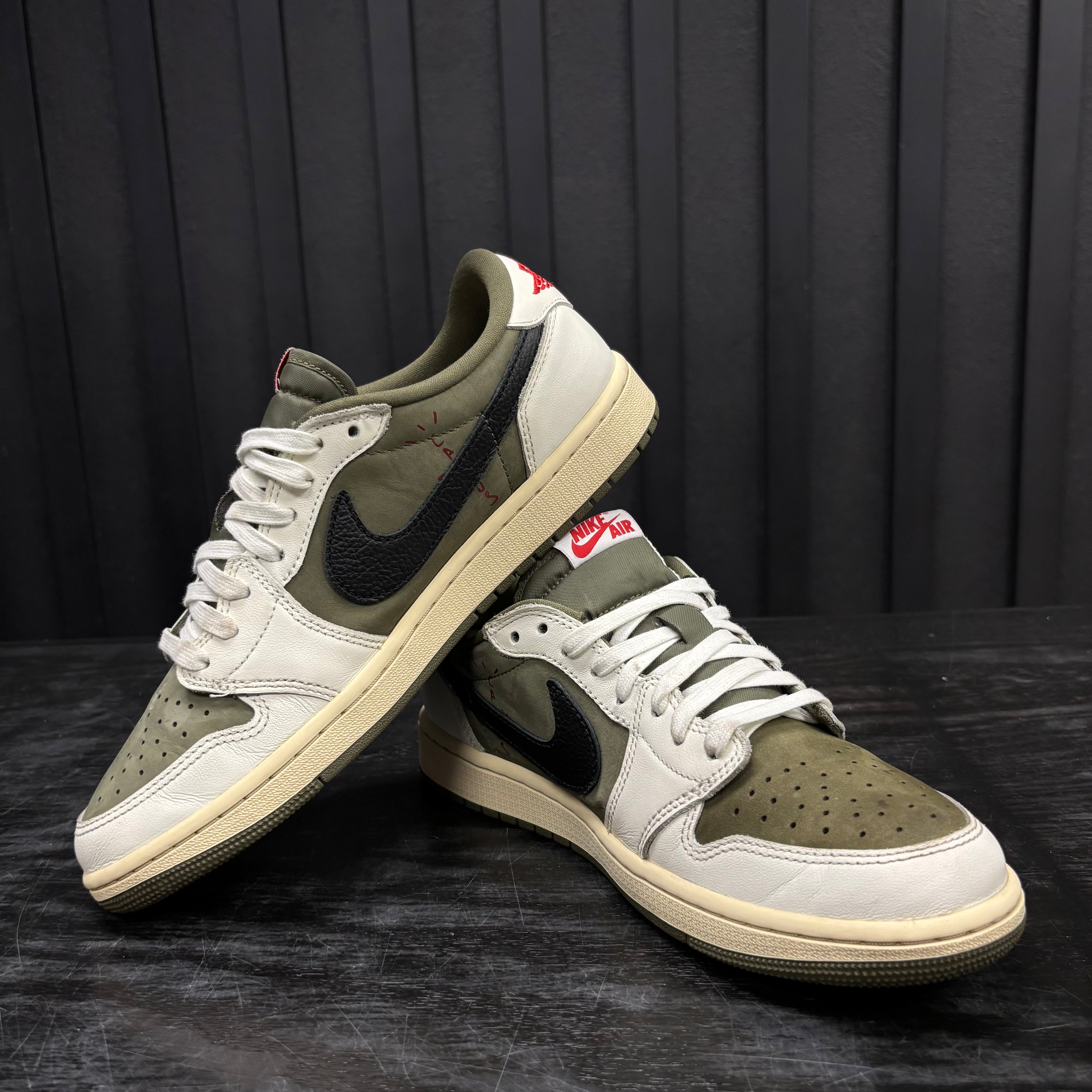 Jordan 1 Retro Low OG SP Travis Scott Medium Olive - Used - 3924
