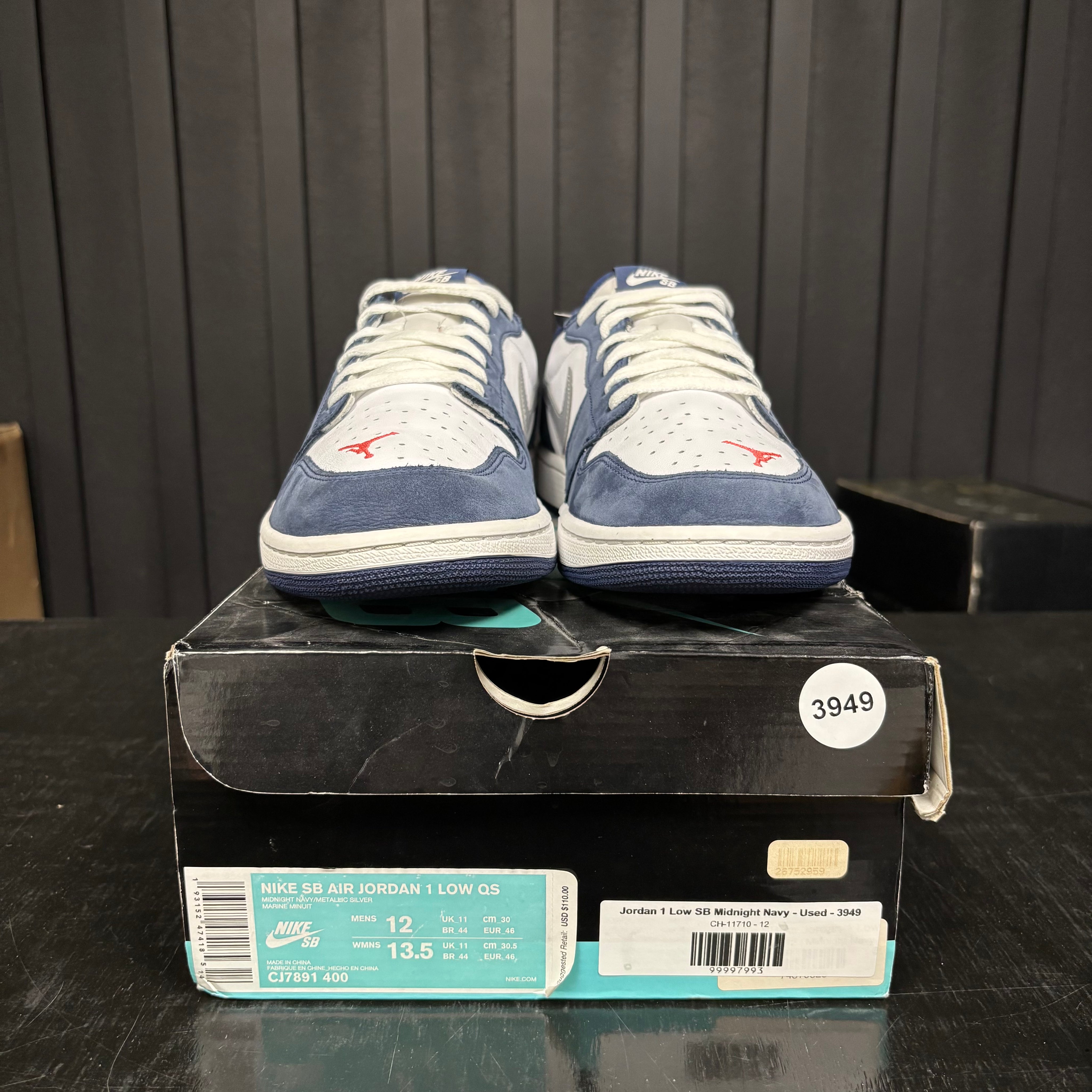 Jordan 1 Low SB Midnight Navy - Used - 3949