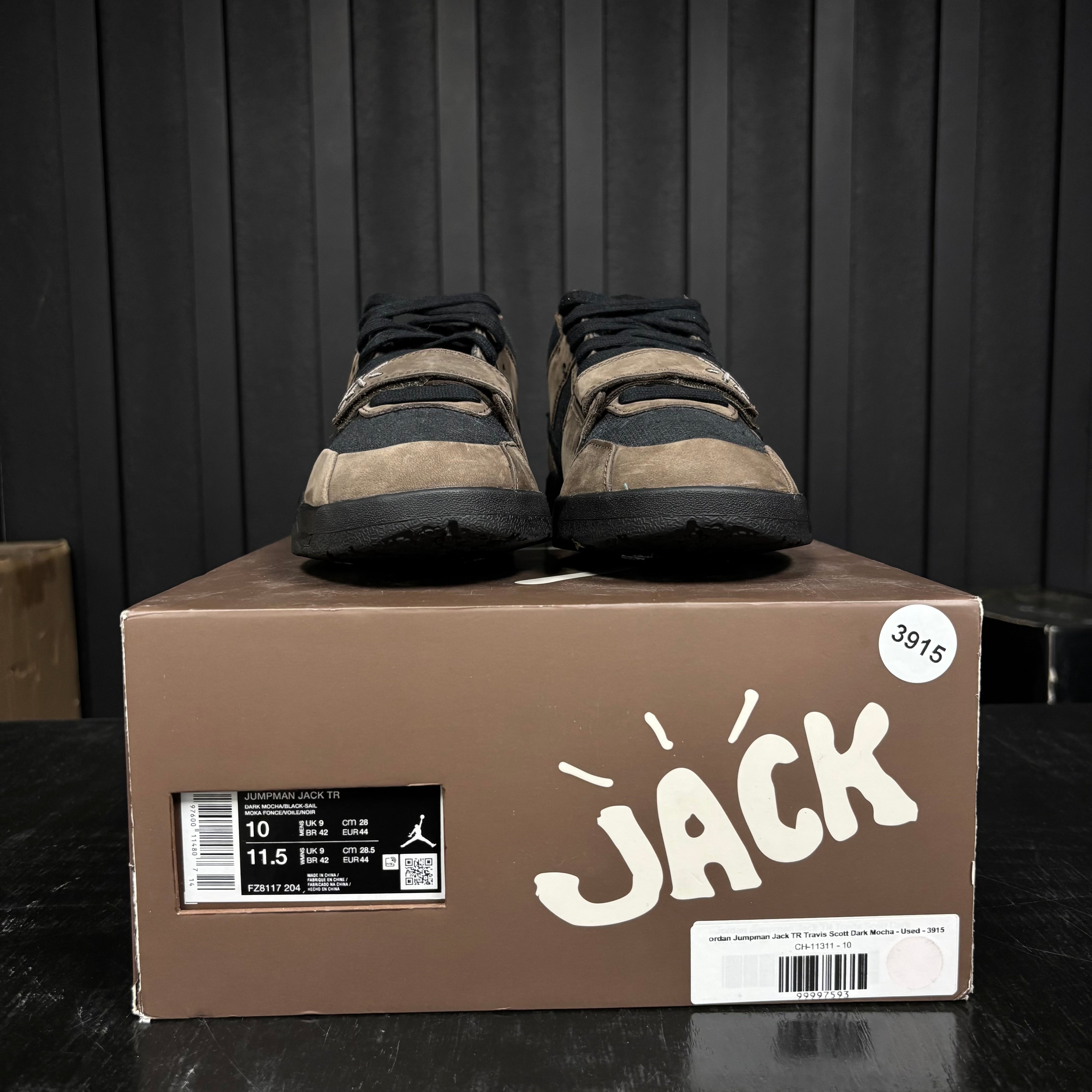 Jordan Jumpman Jack TR Travis Scott Dark Mocha - Used - 3915