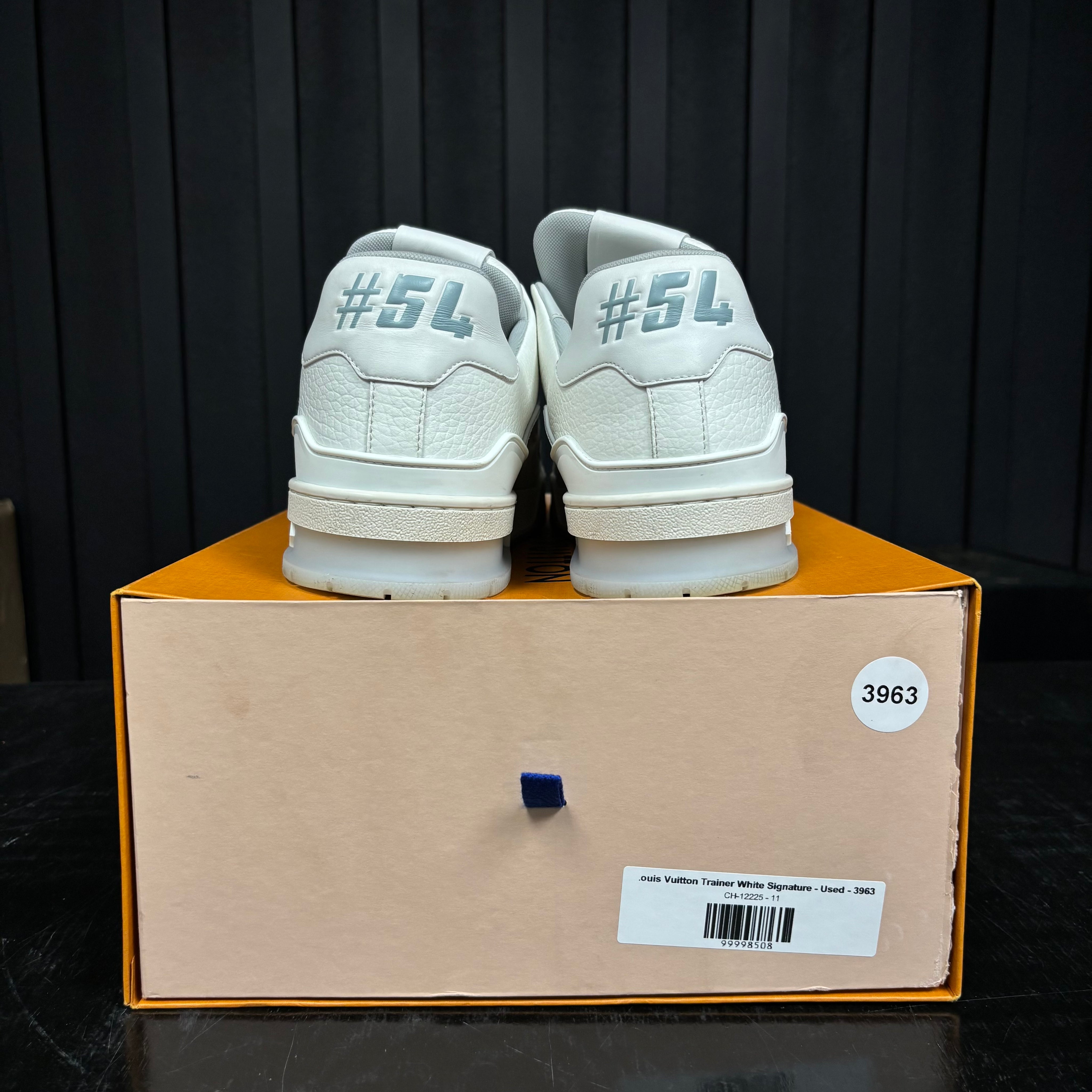 Louis Vuitton Trainer White Signature - Used - 3963
