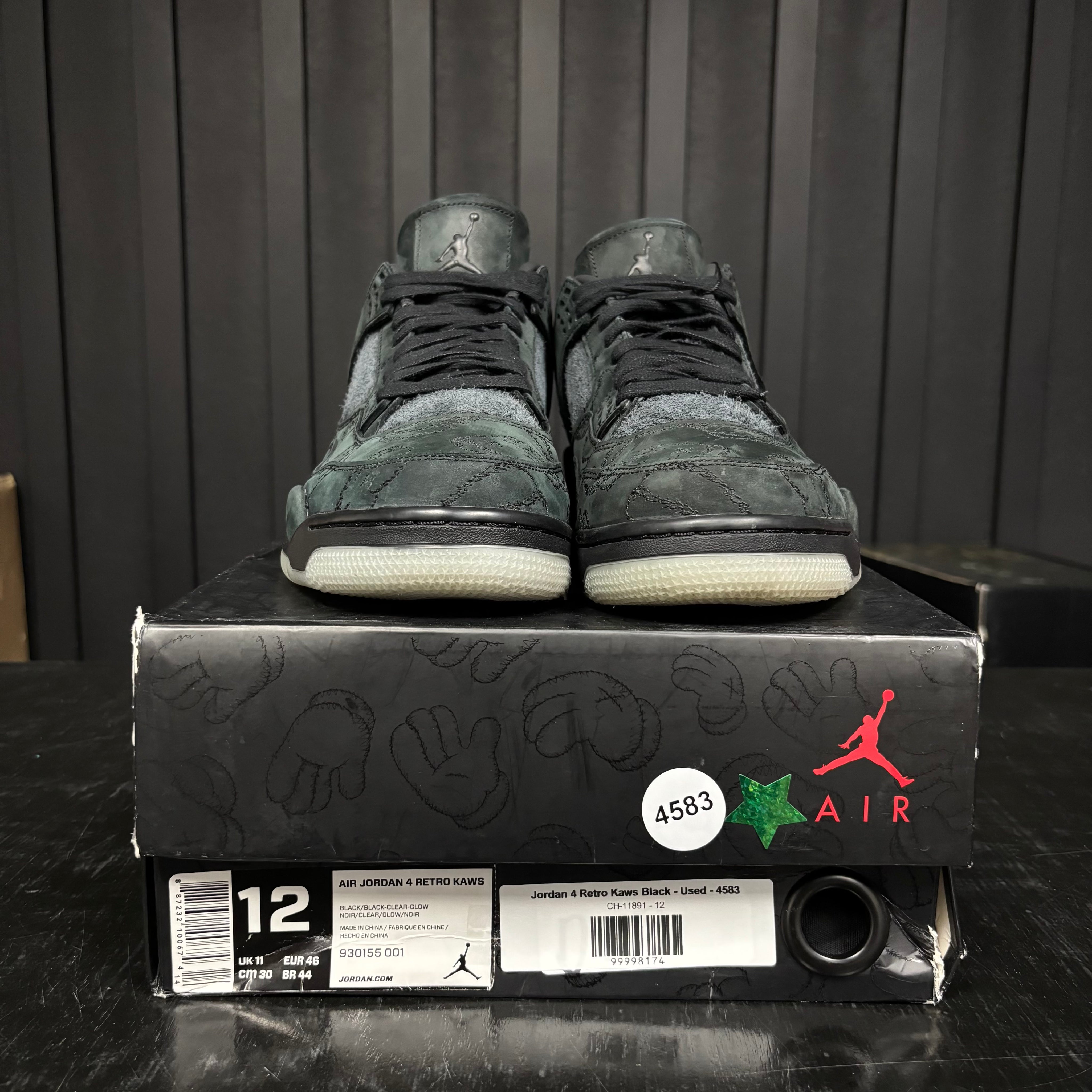 Jordan 4 Retro Kaws Black - Used - 4583