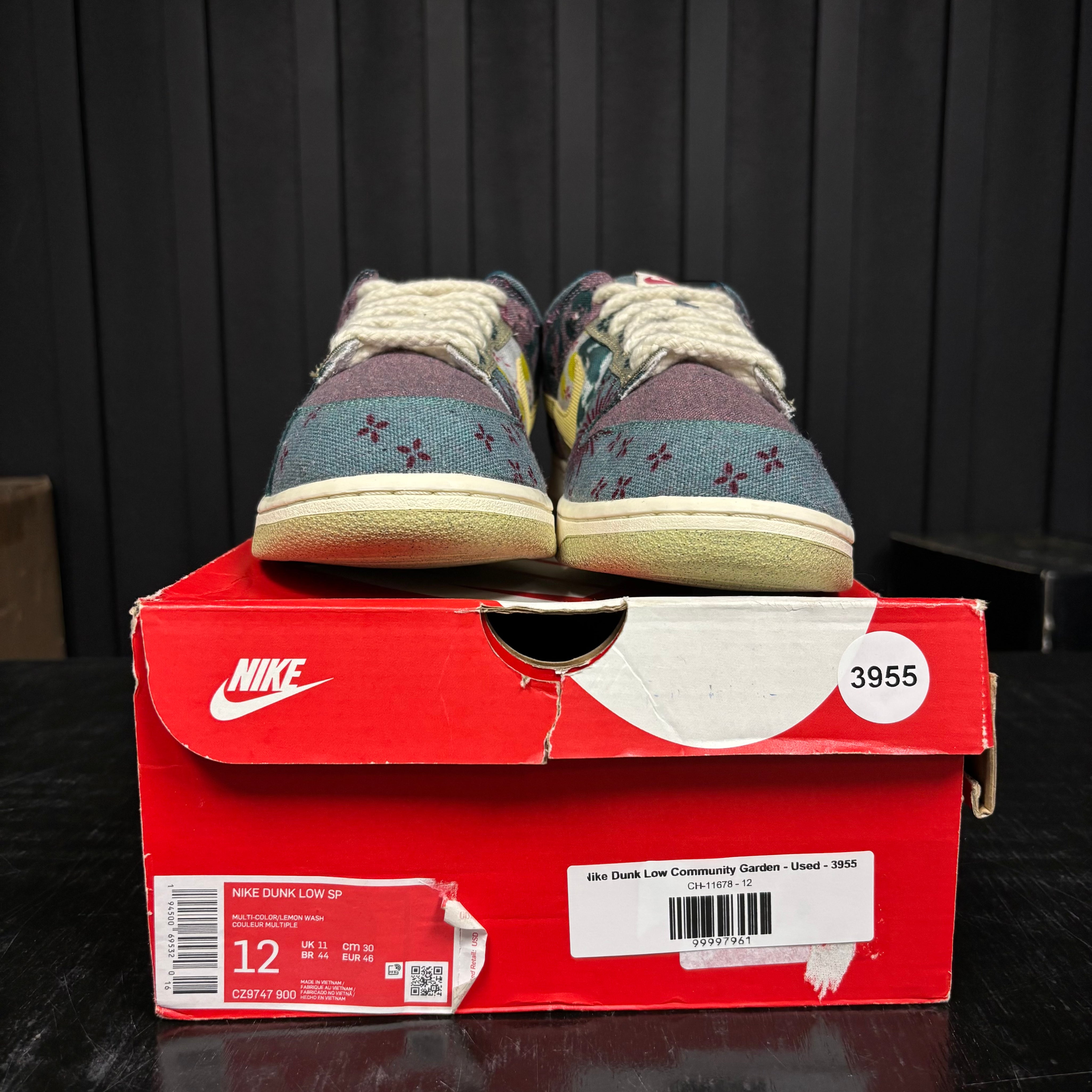 Nike Dunk Low Community Garden - Used - 3955