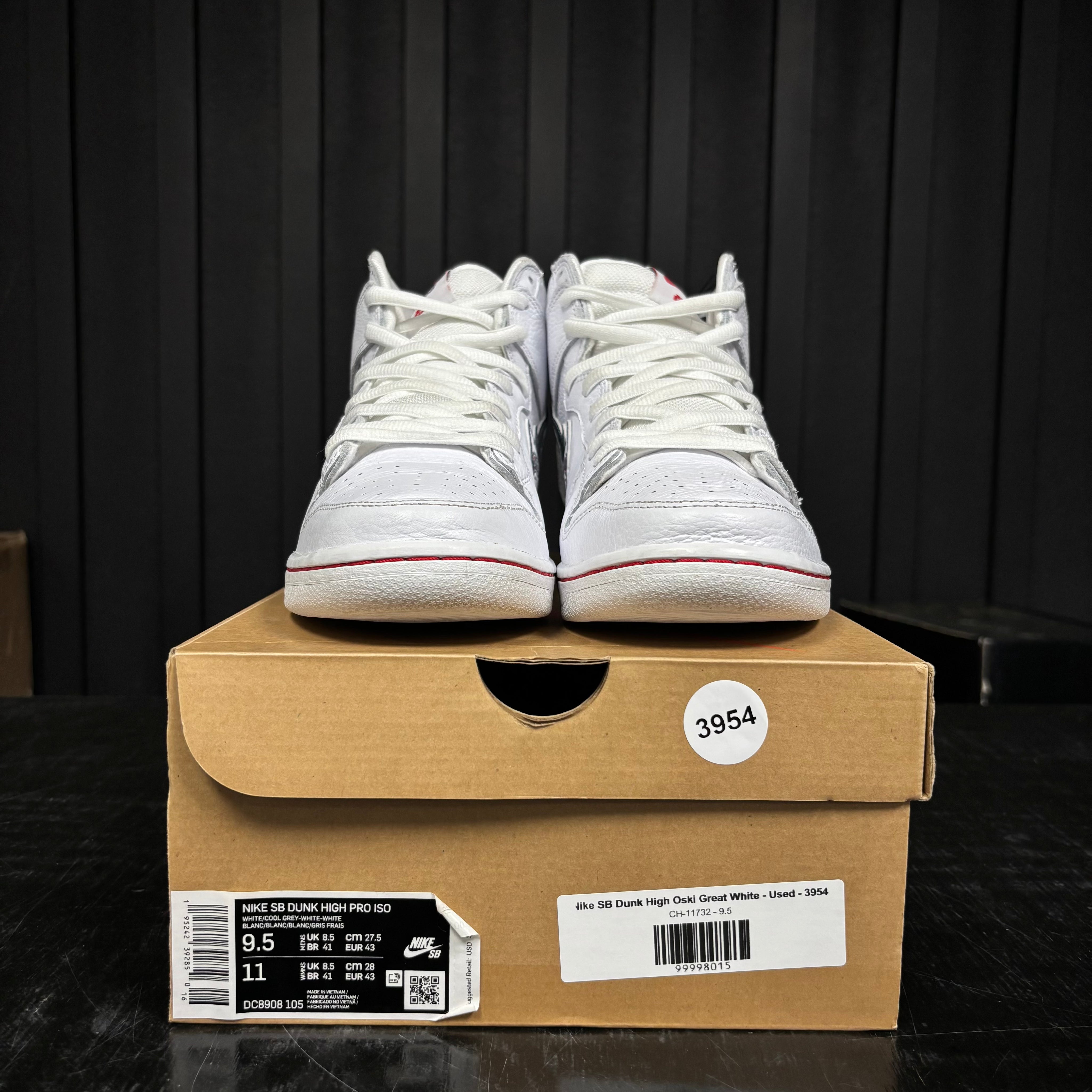 Nike SB Dunk High Oski Great White - Used - 3954