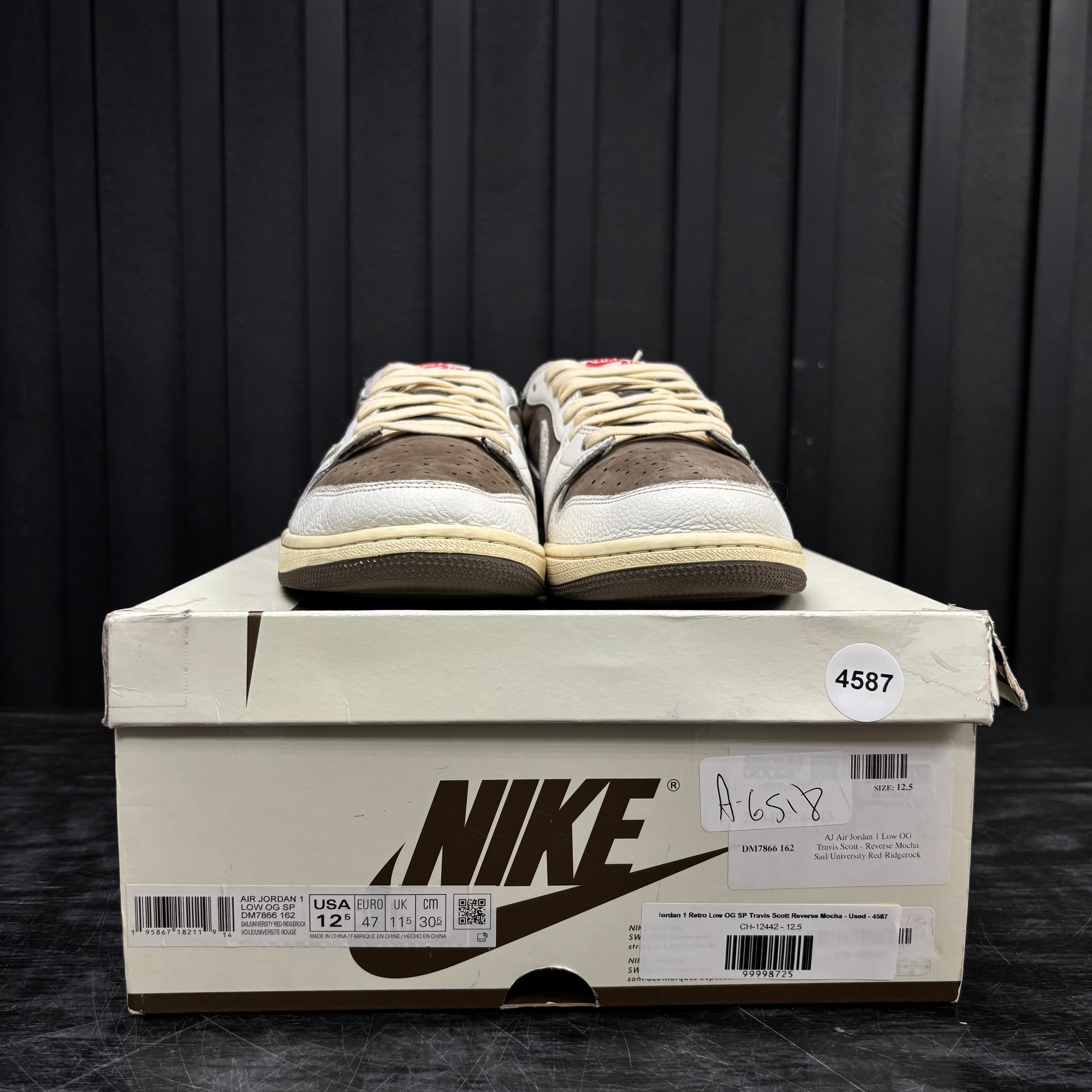 Jordan 1 Retro Low OG SP Travis Scott Reverse Mocha - Used - 4587