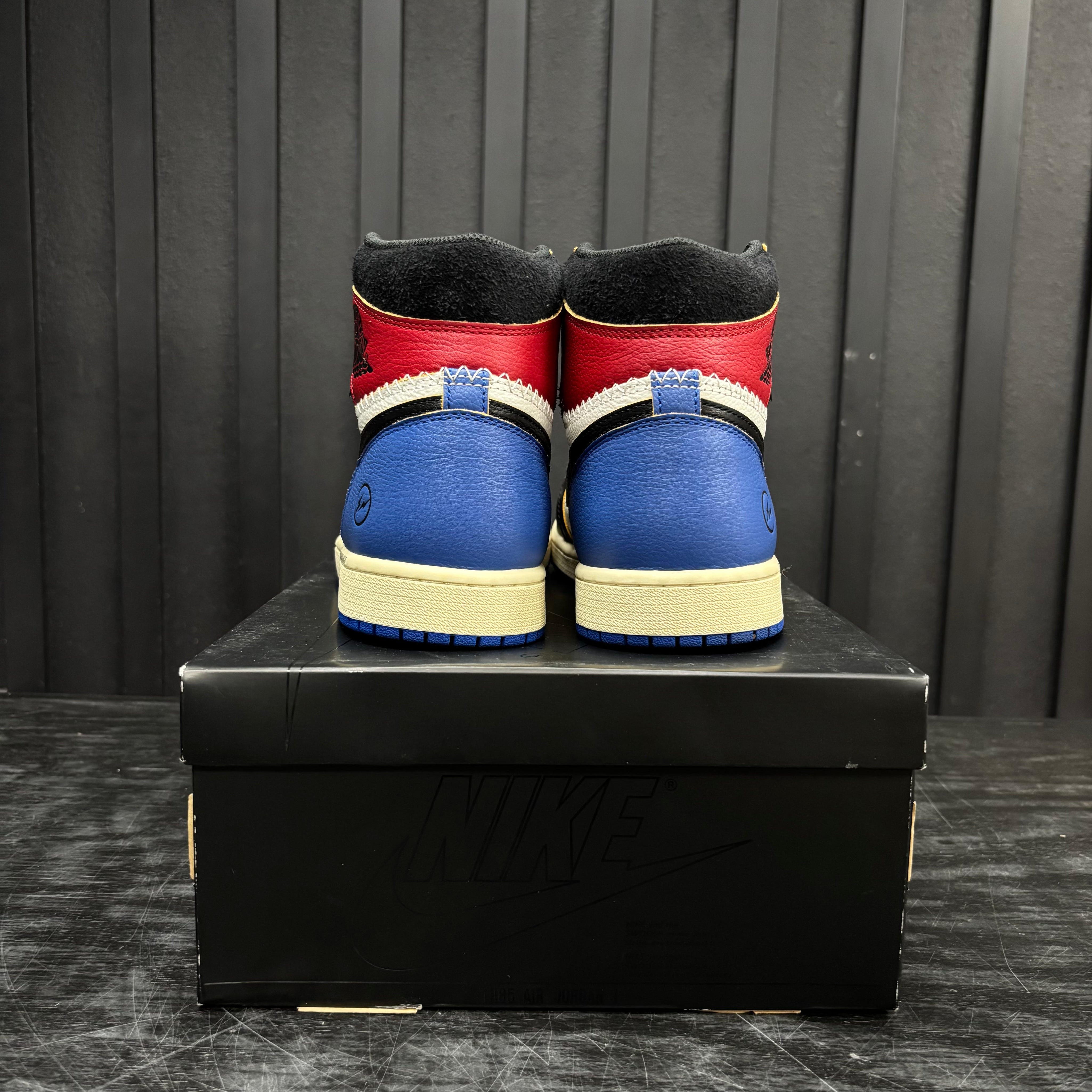 Jordan 1 Retro High OG SP Fragment x Union LA Varsity Red Sport Royal - Used - 3967