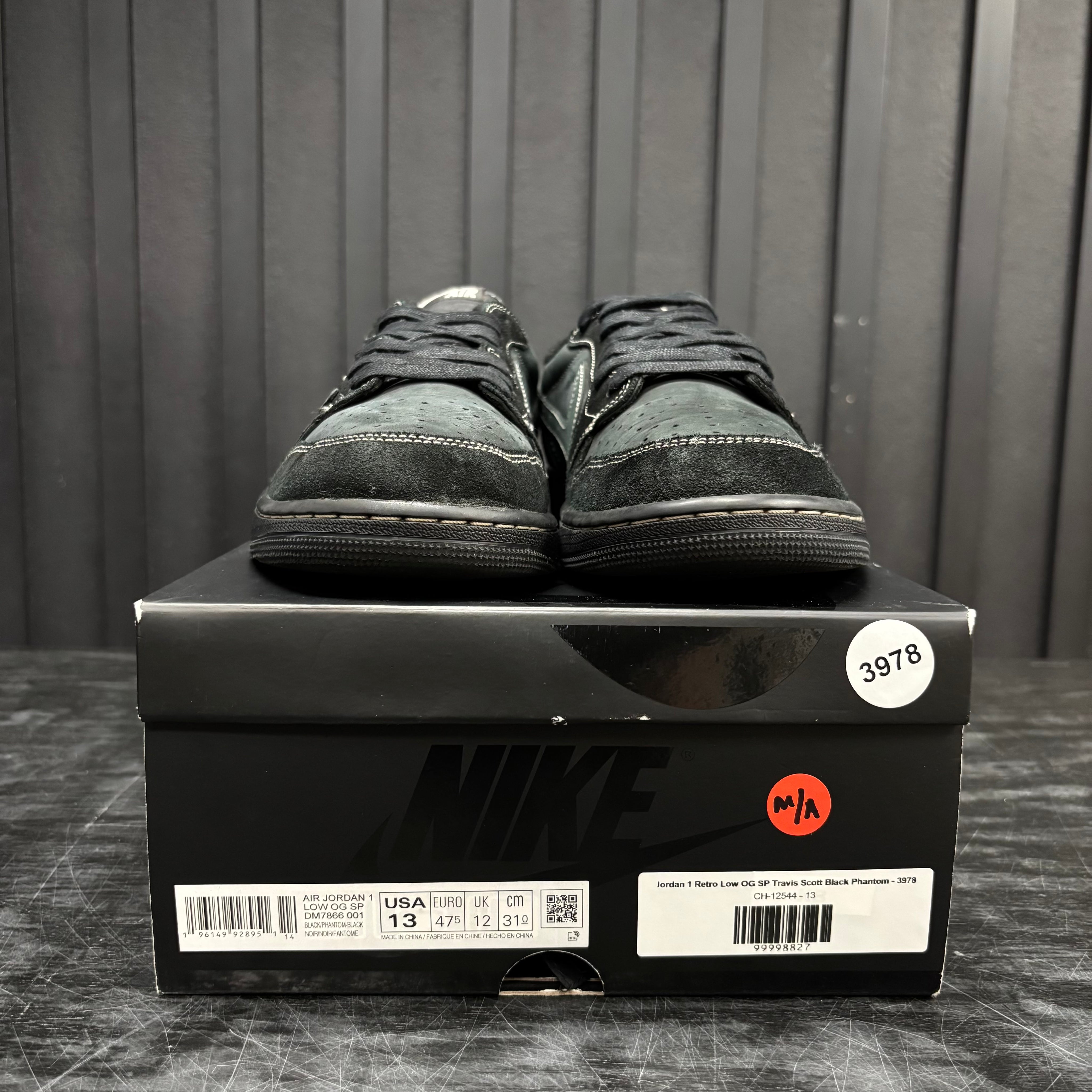 Jordan 1 Retro Low OG SP Travis Scott Black Phantom - 3978