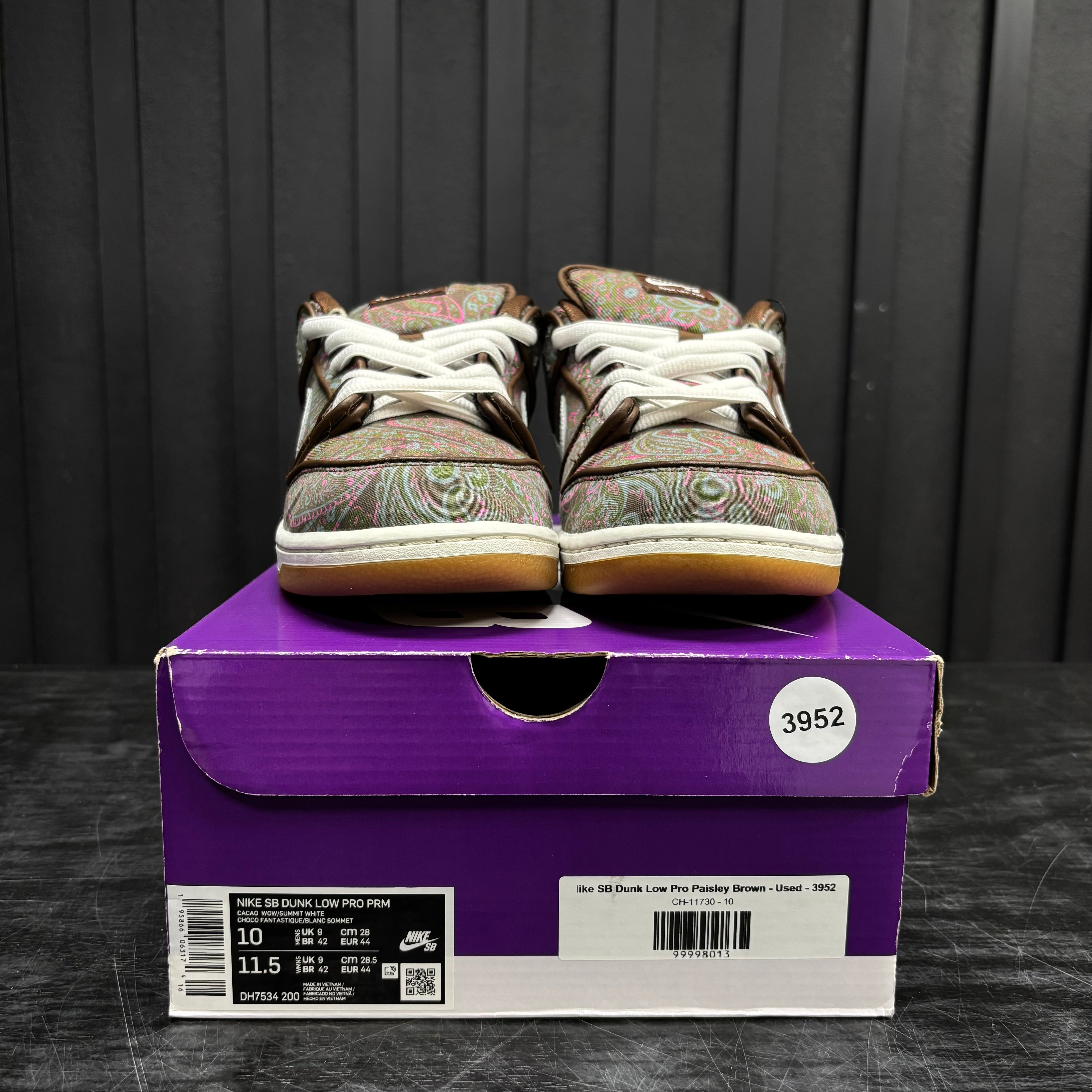 Nike SB Dunk Low Pro Paisley Brown - Used - 3952