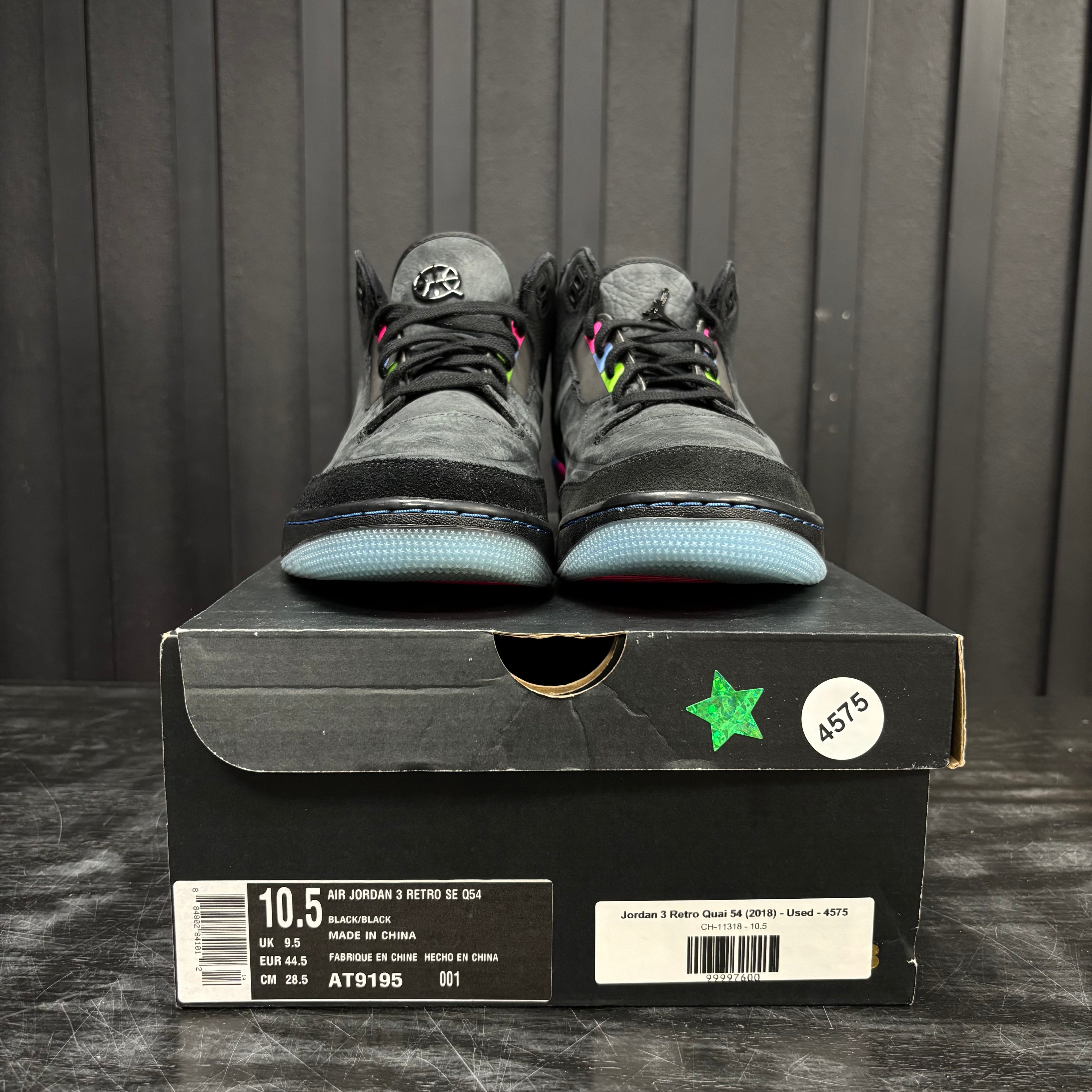Jordan 3 Retro Quai 54 (2018) - Used - 4575