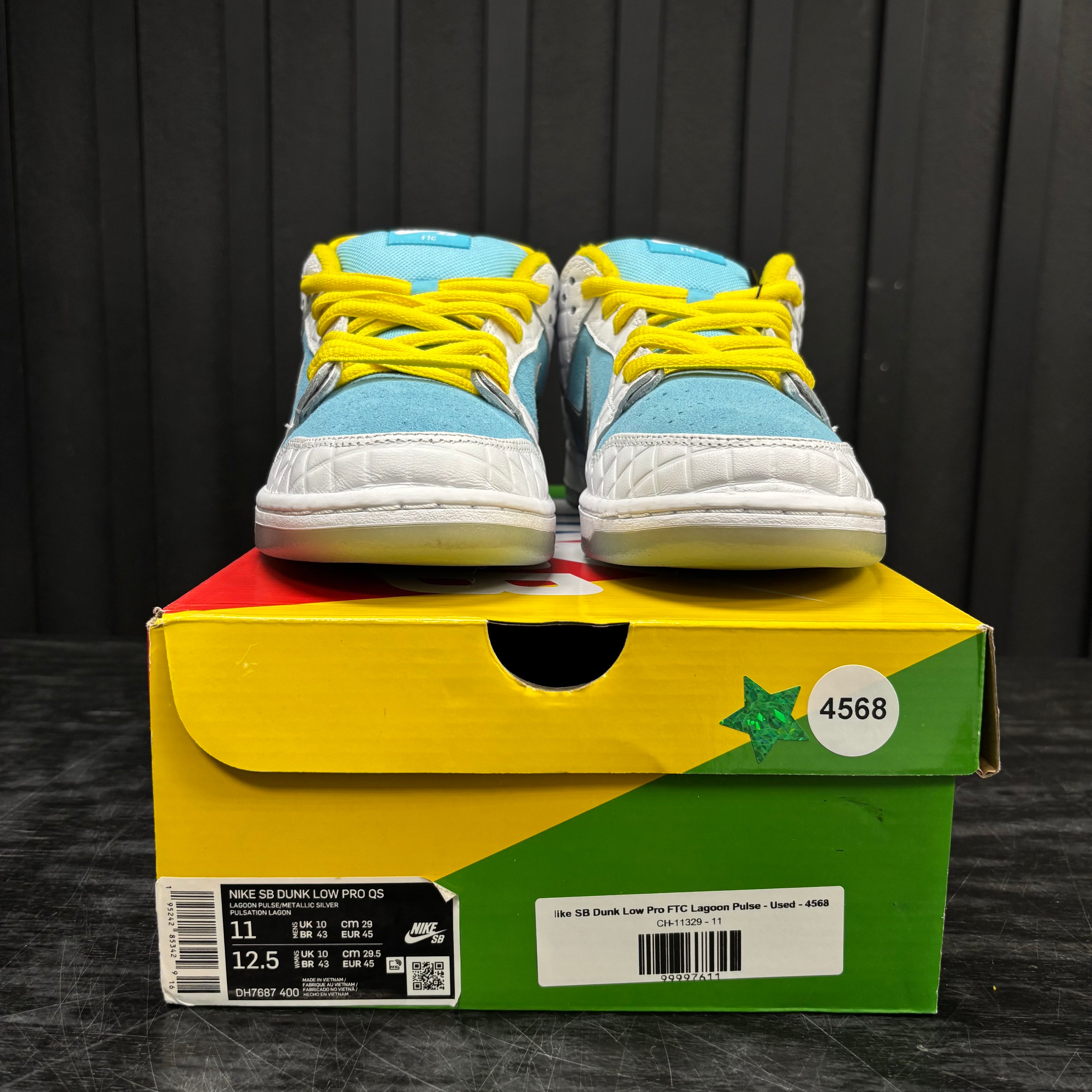 Nike SB Dunk Low Pro FTC Lagoon Pulse - Used - 4568