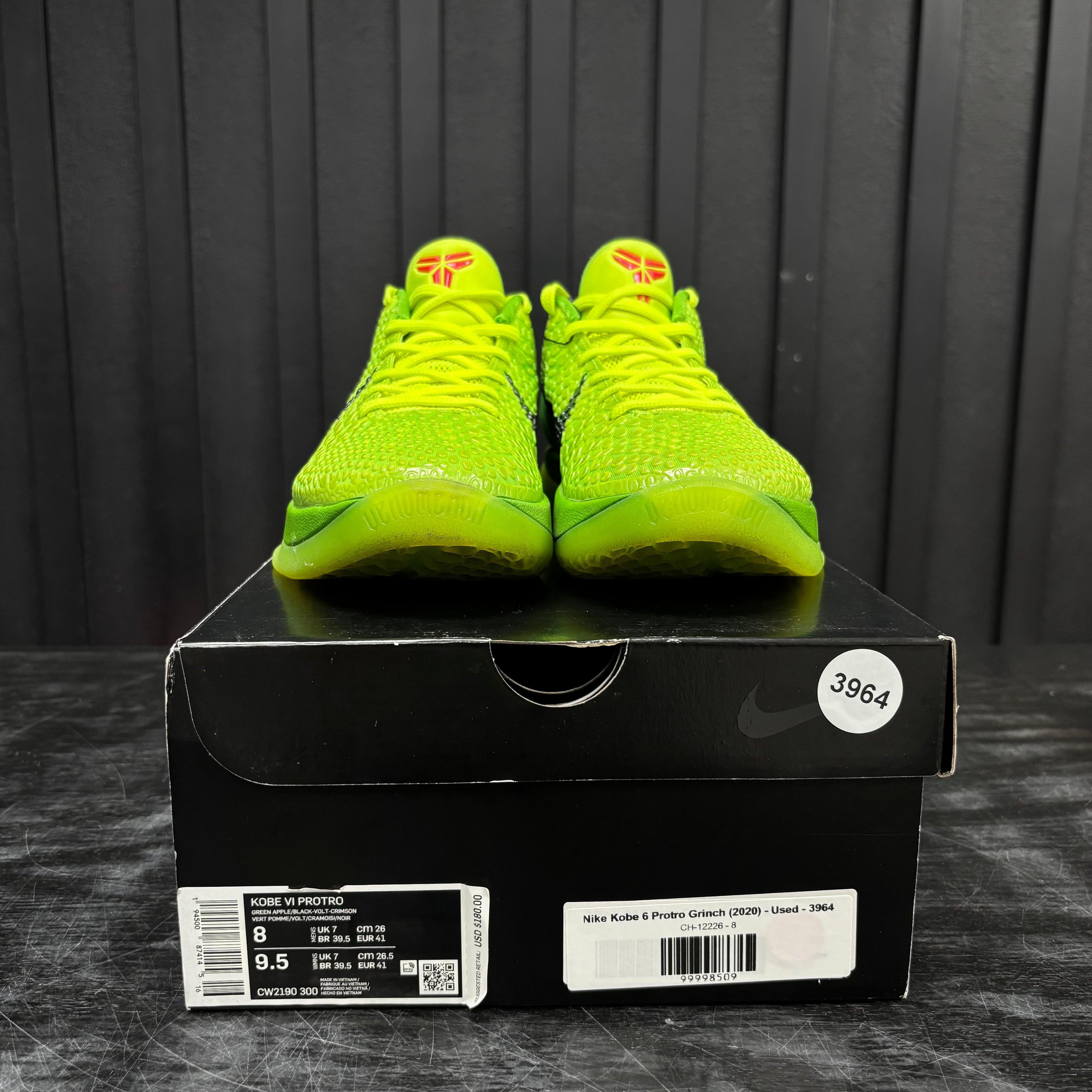 Nike Kobe 6 Protro Grinch (2020) - Used - 3964