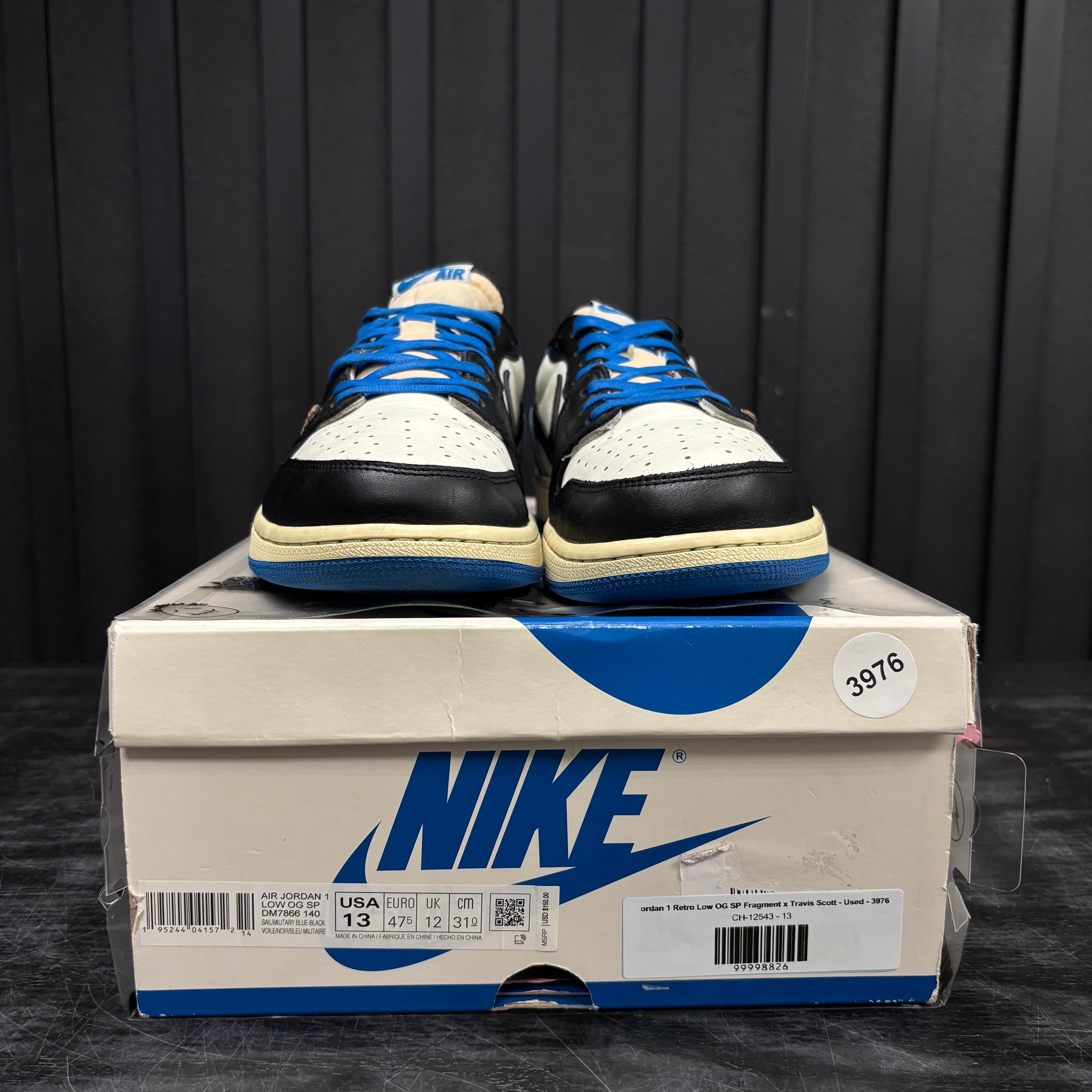 Jordan 1 Retro Low OG SP Fragment x Travis Scott - Used - 3976
