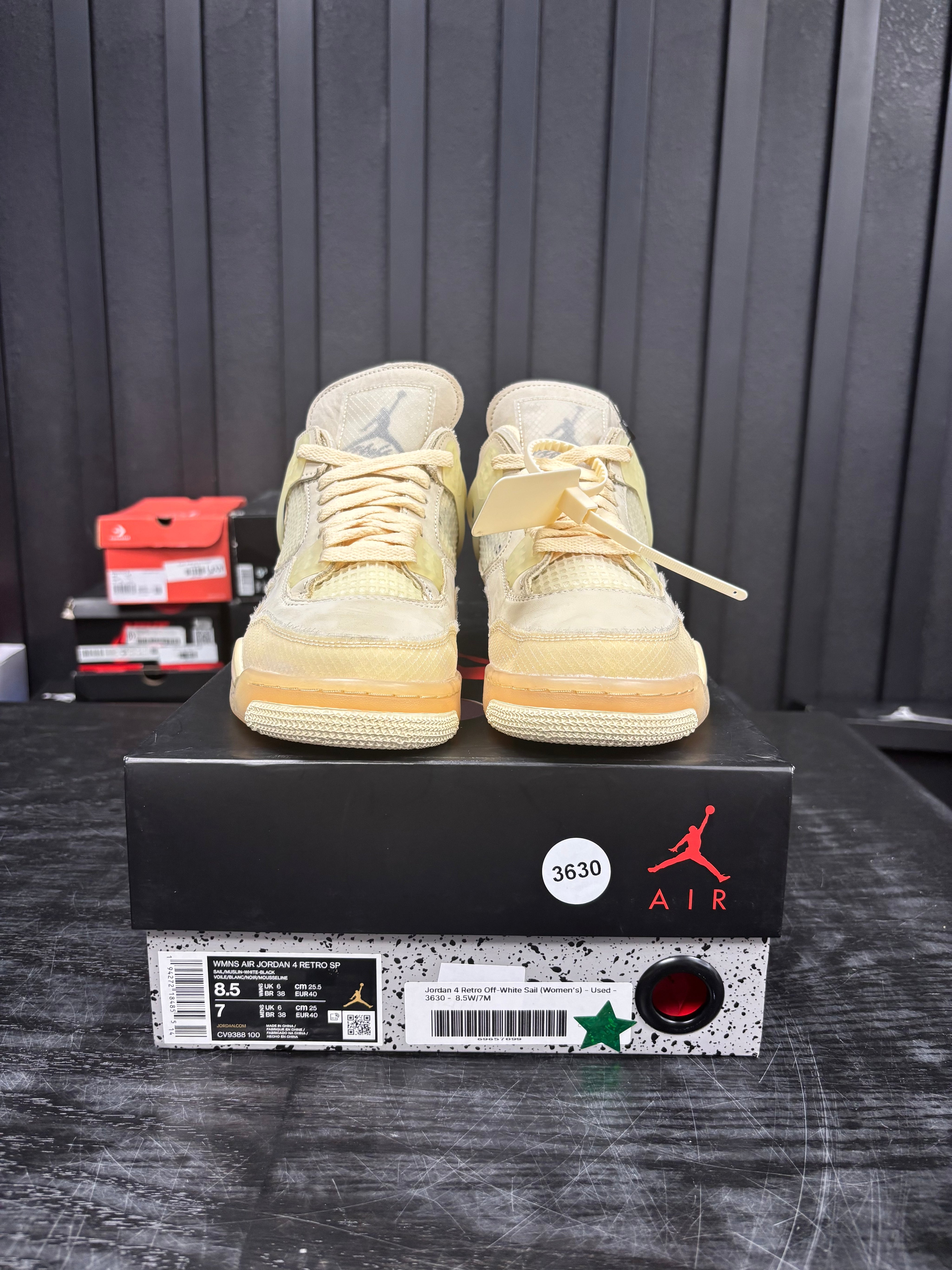 Jordan 4 Retro Off-White Sail (Women's) - Used - 3630